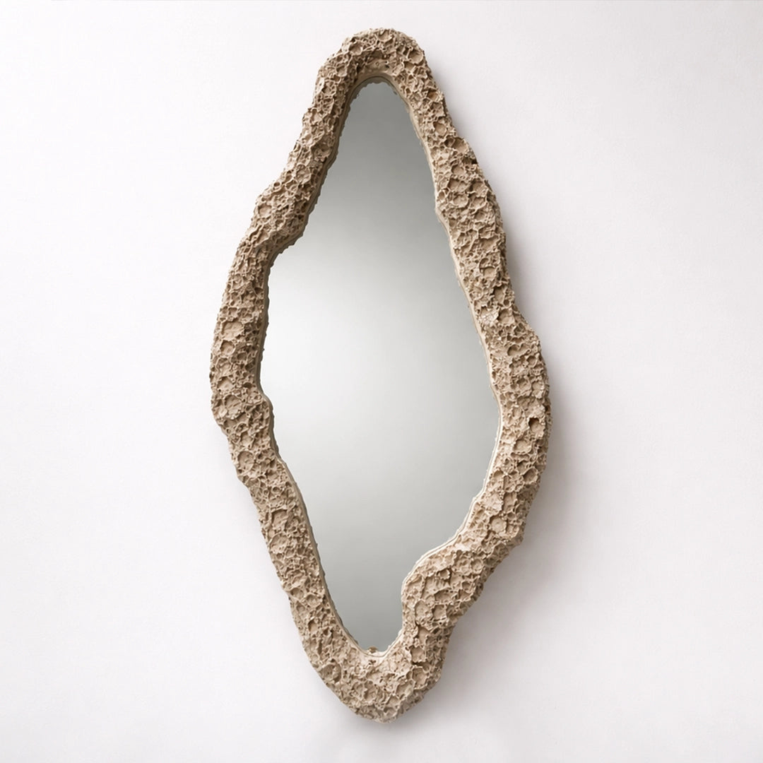 Aurelian Rough Mirror | Calcite