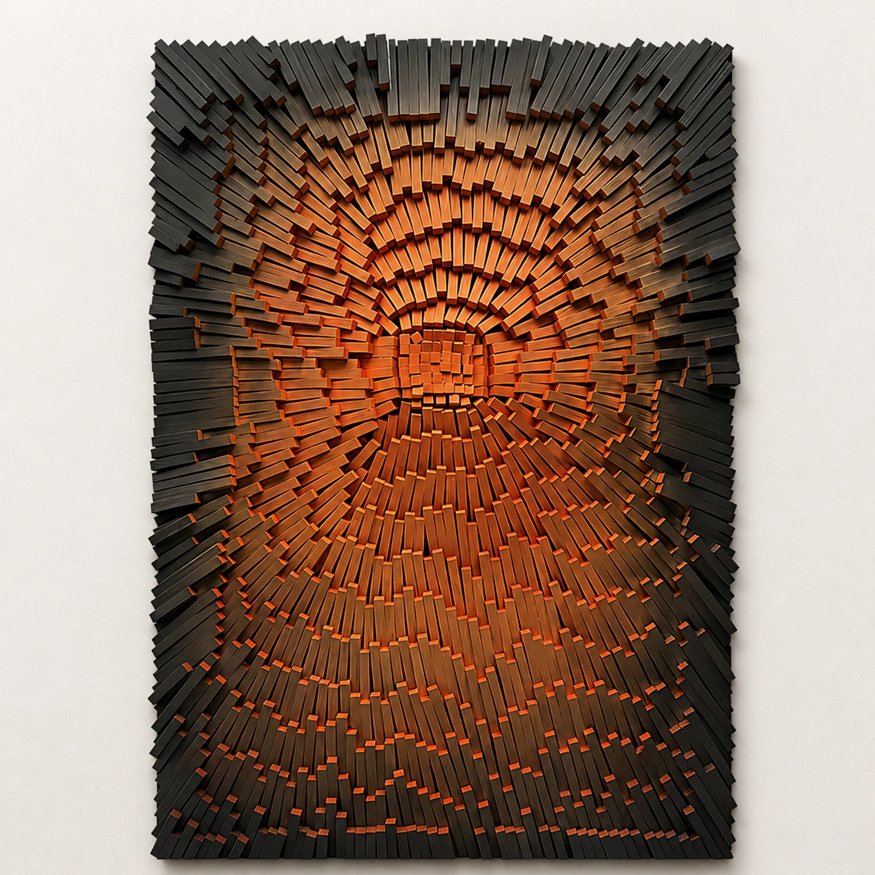 The Weight of Wanting Wall Art Interior Moderna Obsidian Ember New