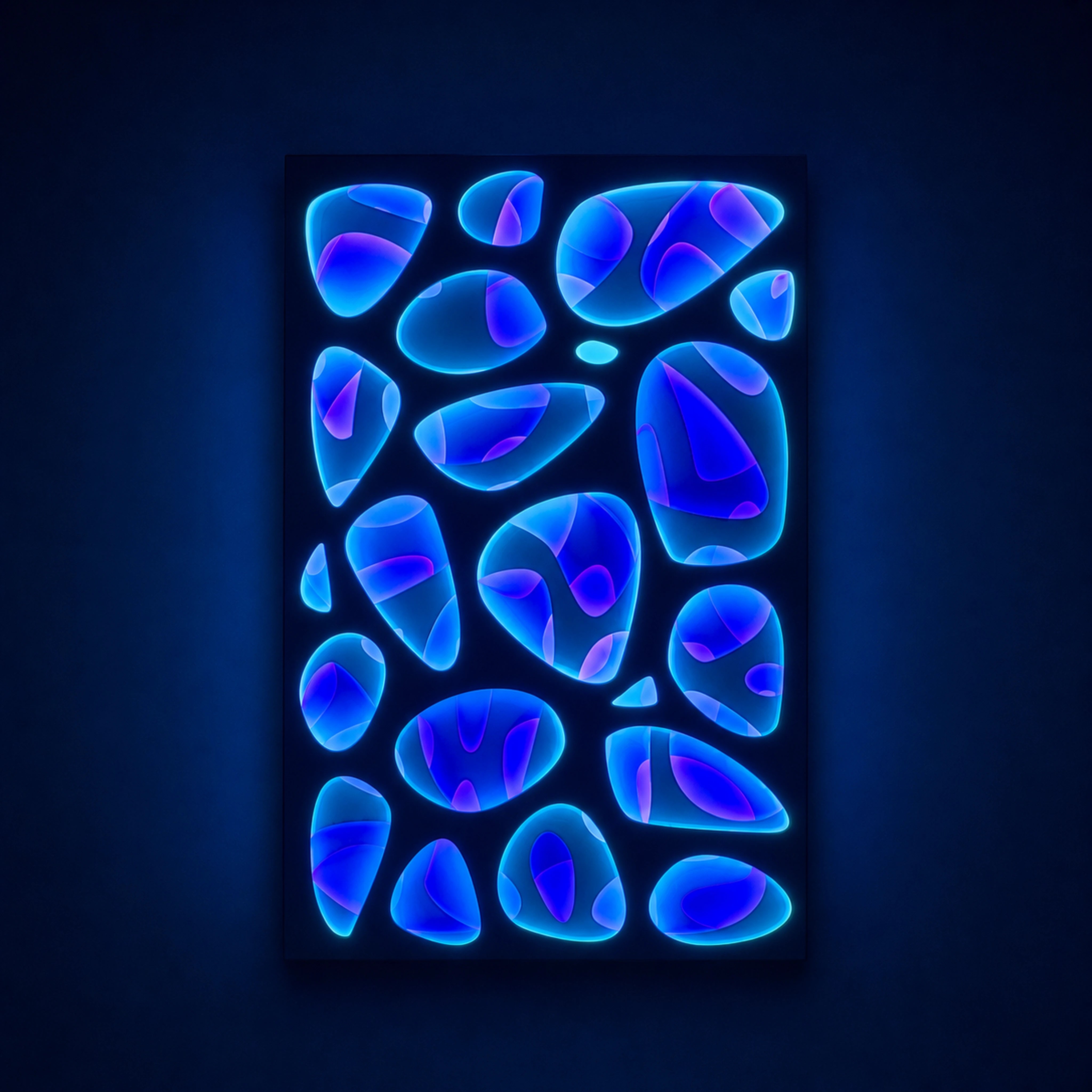 Spectral Flux | Cobalt Resonance Wall Art Interior Moderna