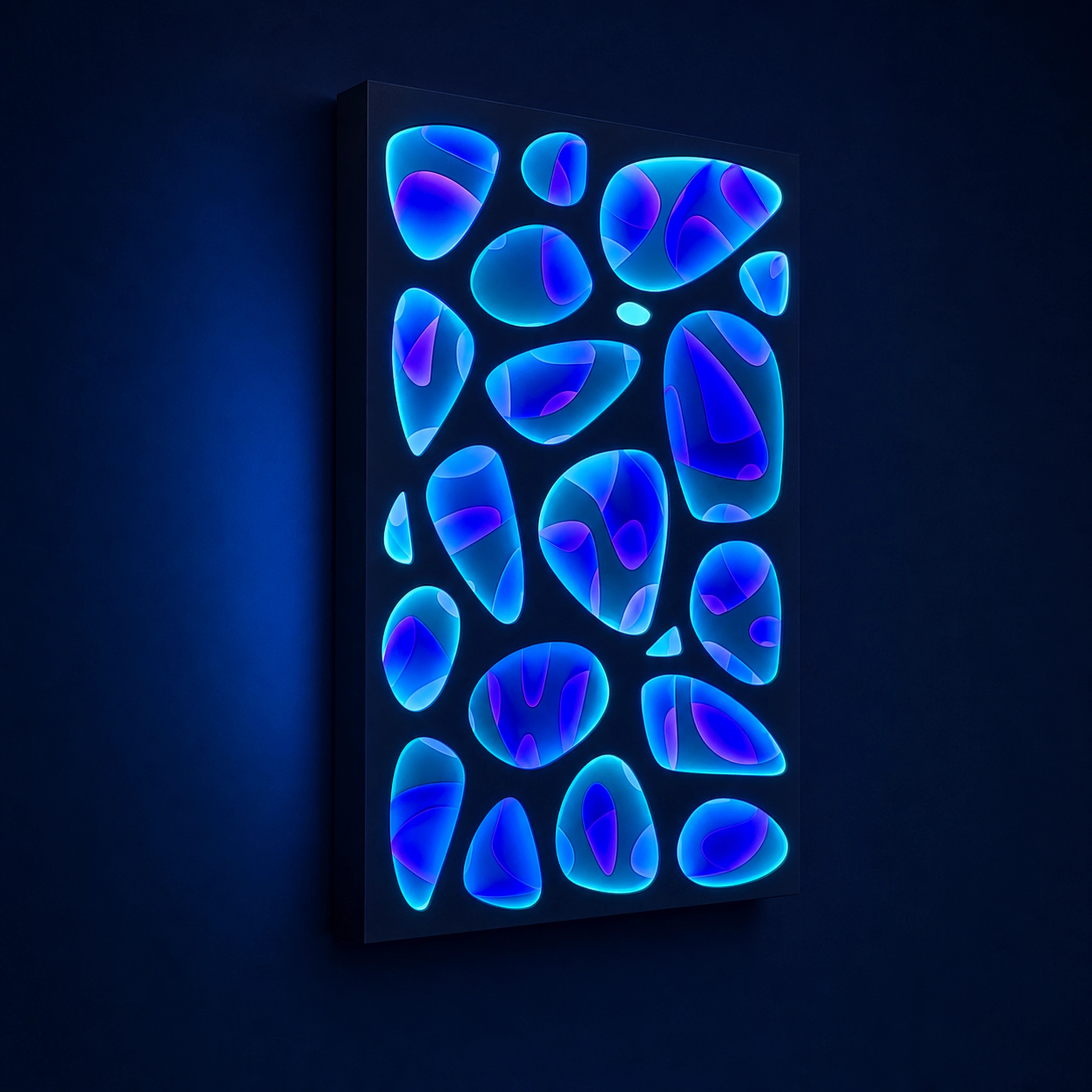 Spectral Flux | Cobalt Resonance Wall Art Interior Moderna