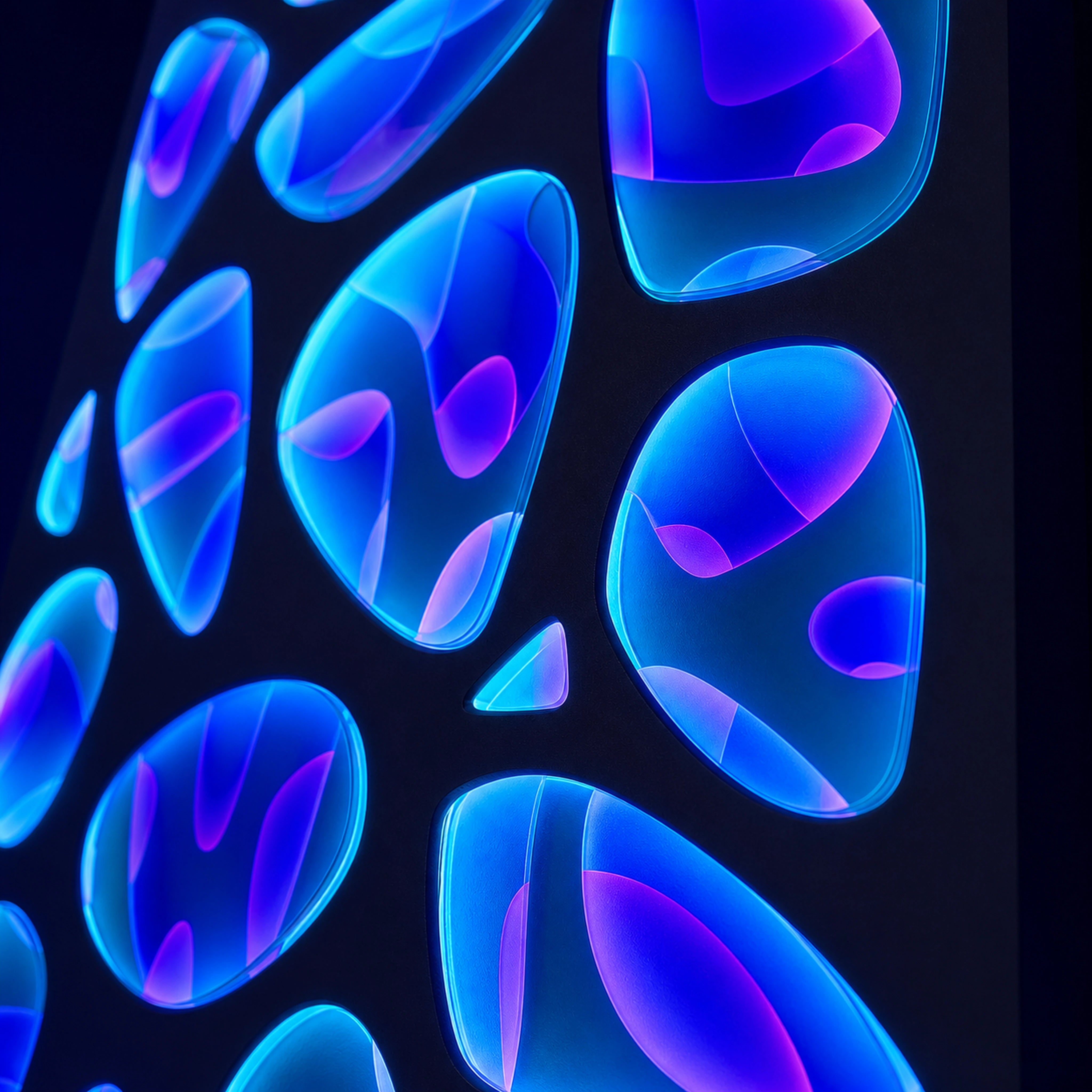 Spectral Flux | Cobalt Resonance Wall Art Interior Moderna