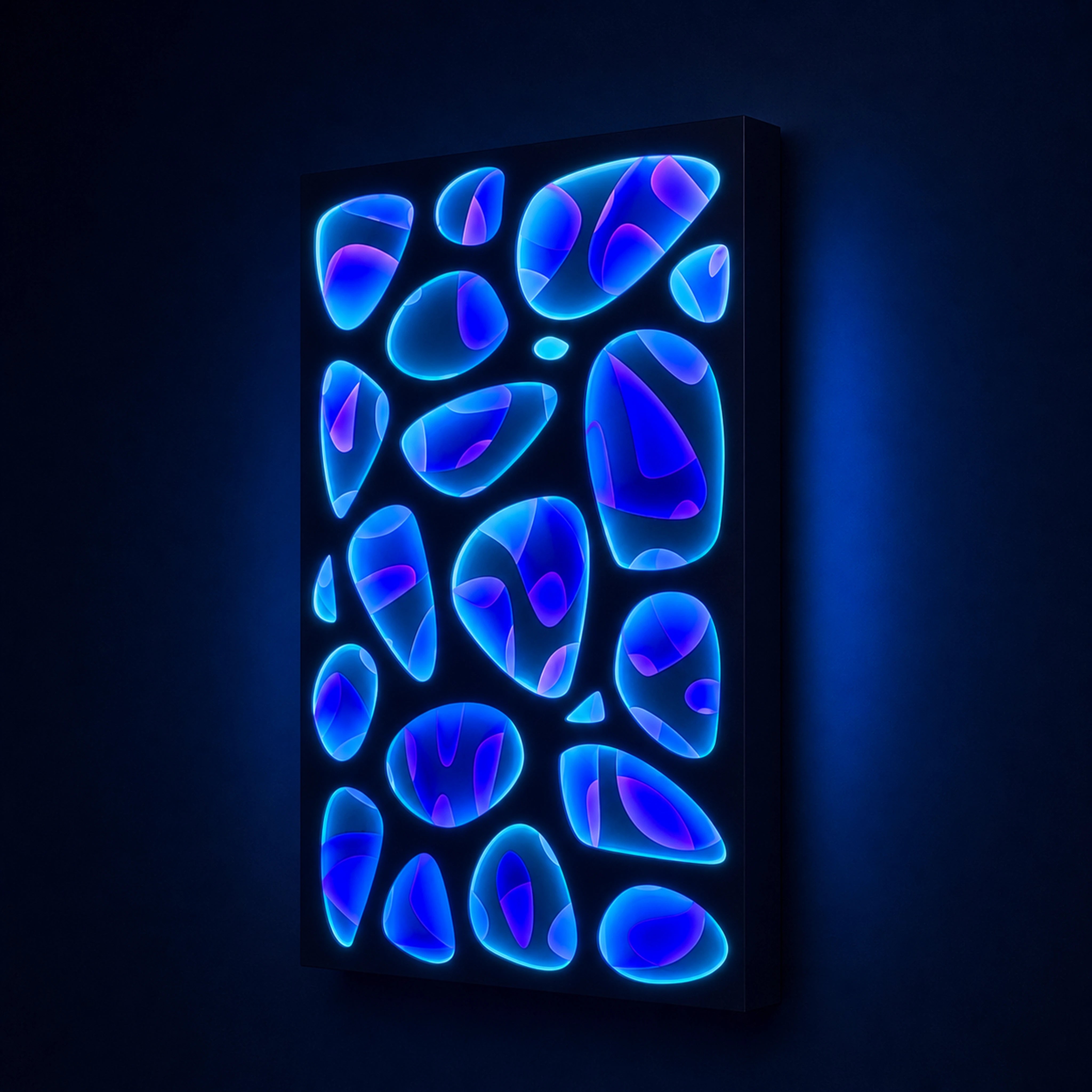 Spectral Flux | Cobalt Resonance Wall Art Interior Moderna