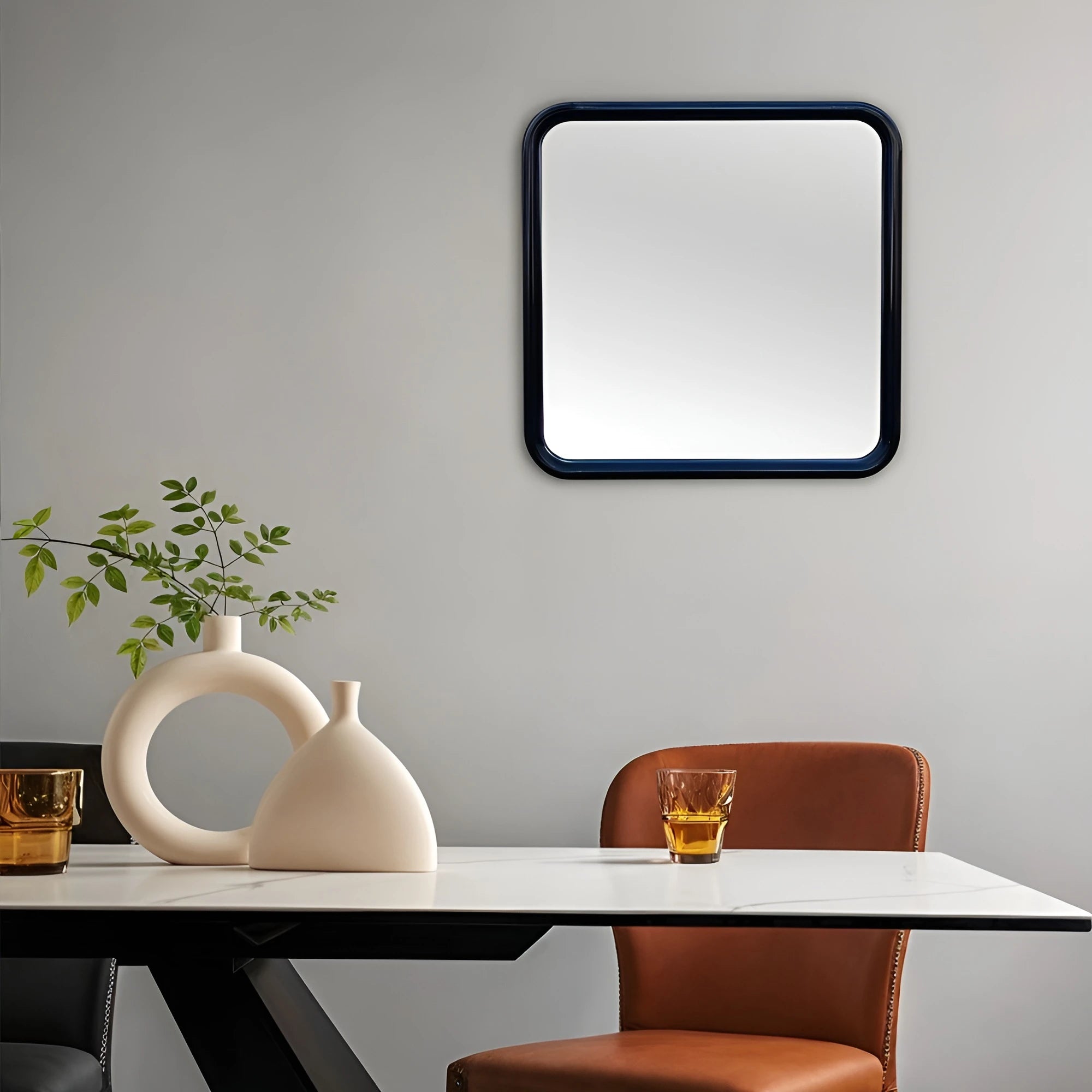 Bold Square Mirror Mirror Interior Moderna