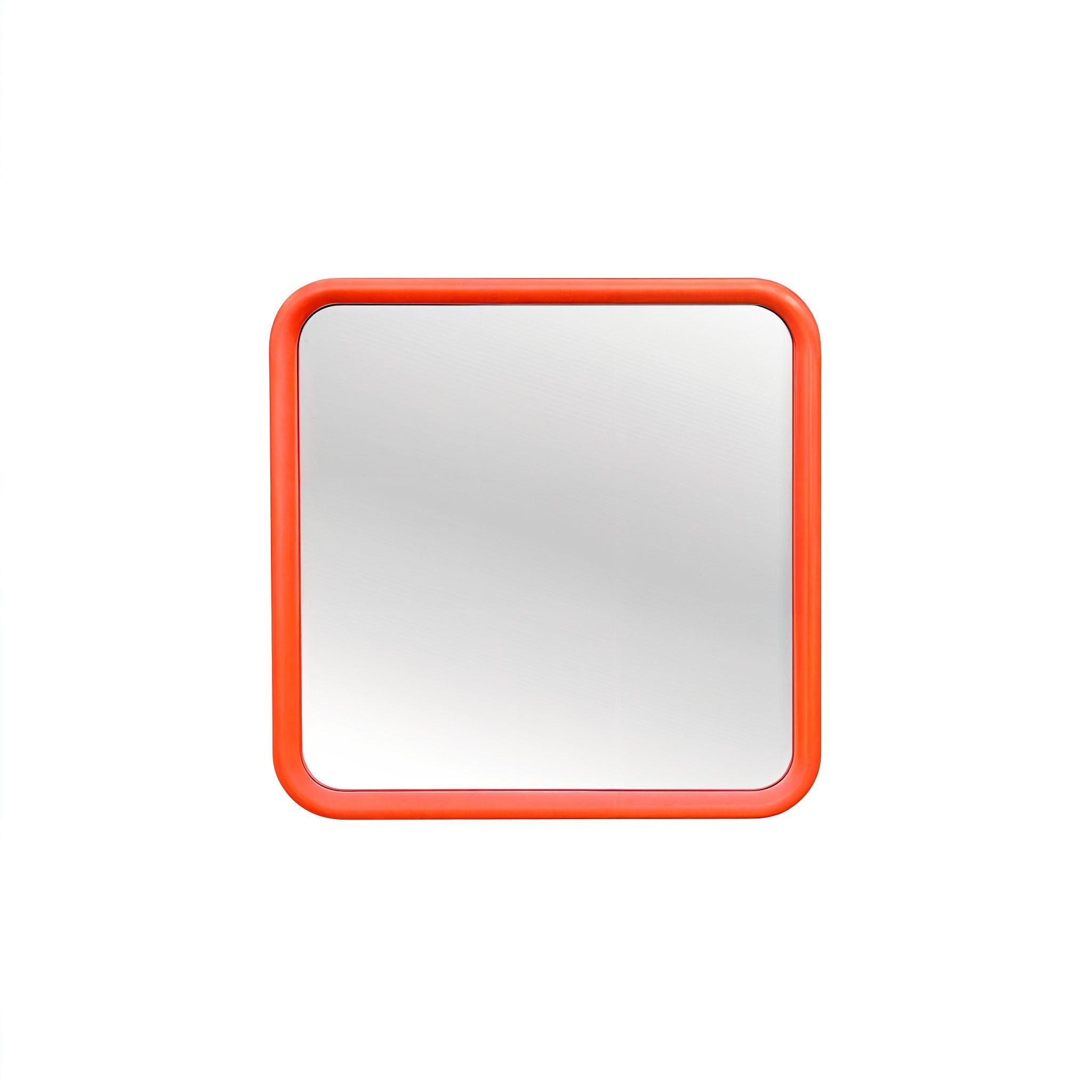 Bold Square Mirror Mirror Interior Moderna Orange