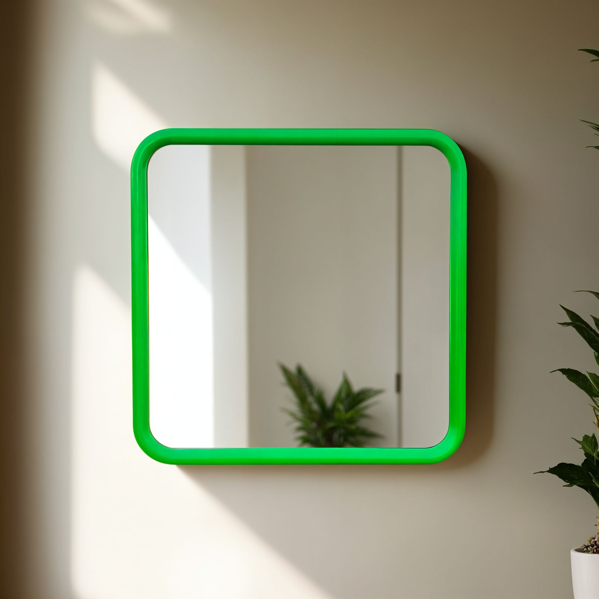 Bold Square Mirror Mirror Interior Moderna