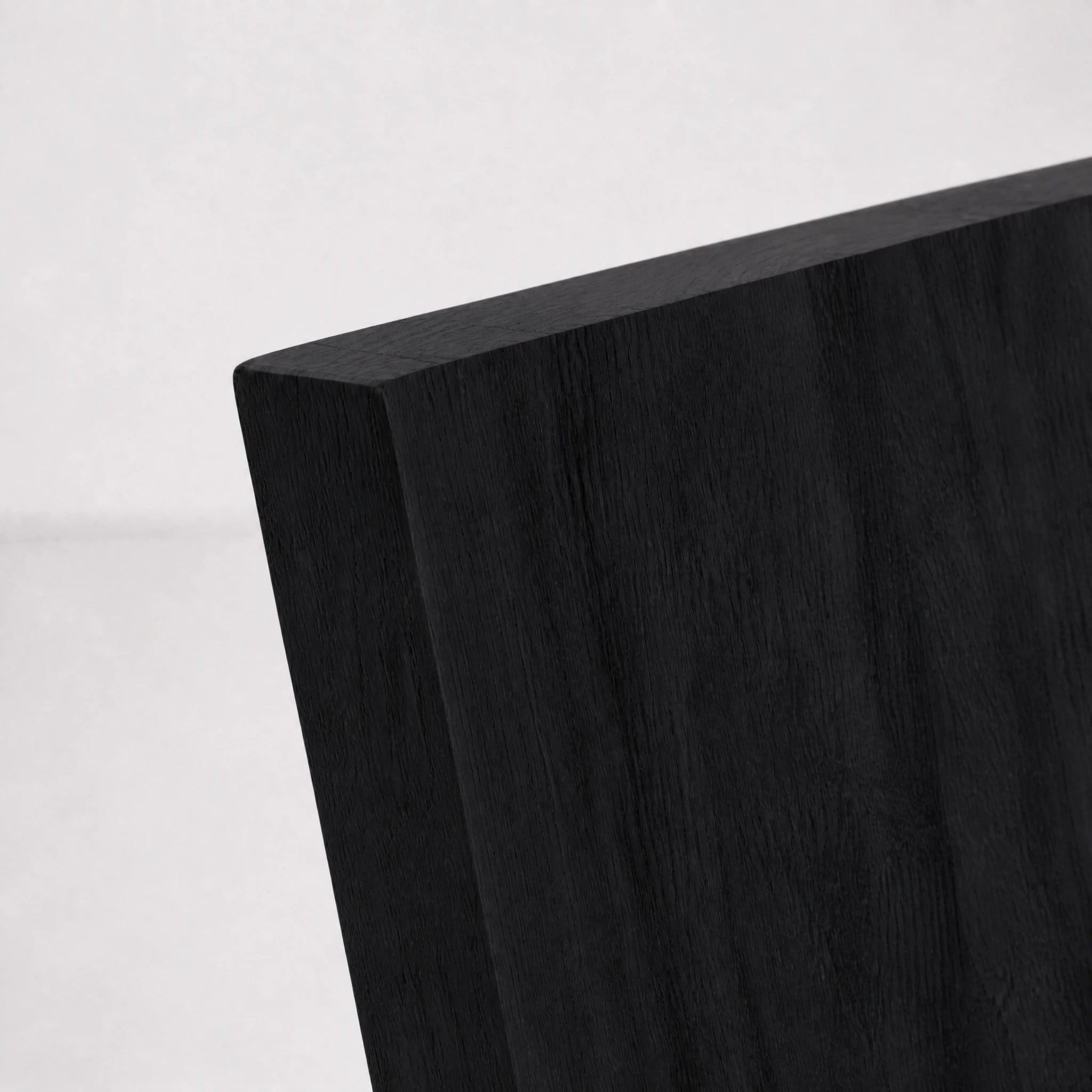 Black Zig Zag Chair rear view showing continuous folded form