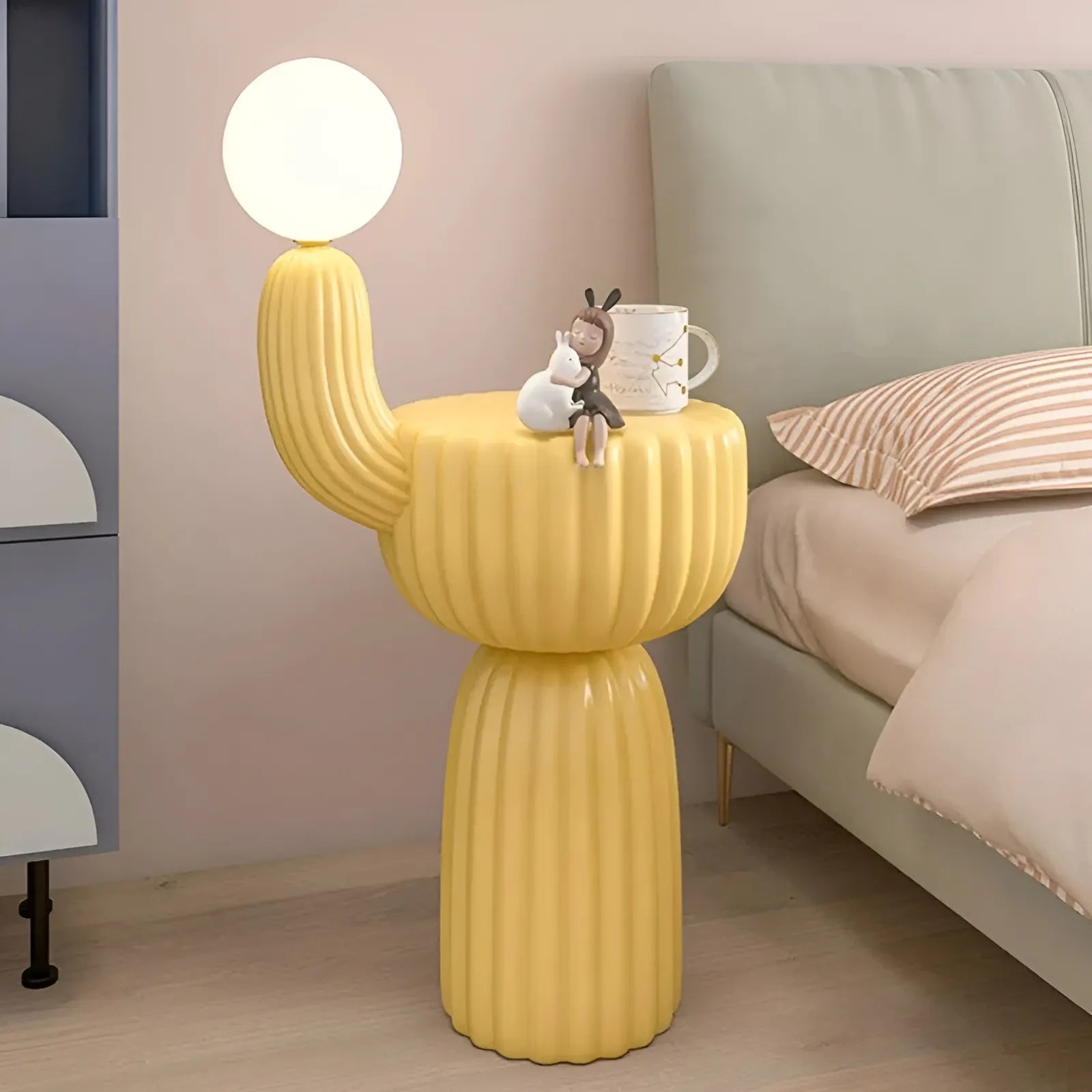 Cactus Bedside Table + Lamp Lamp Interior Moderna