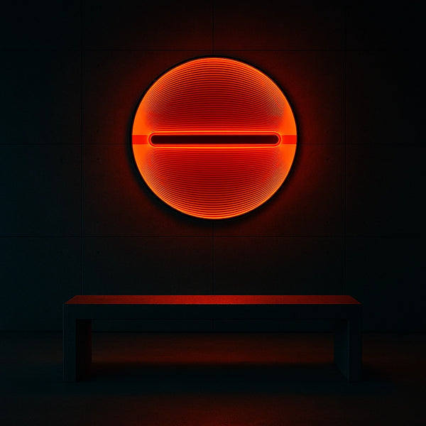 Solar Divide Wall Art Interior Moderna Orange Regular