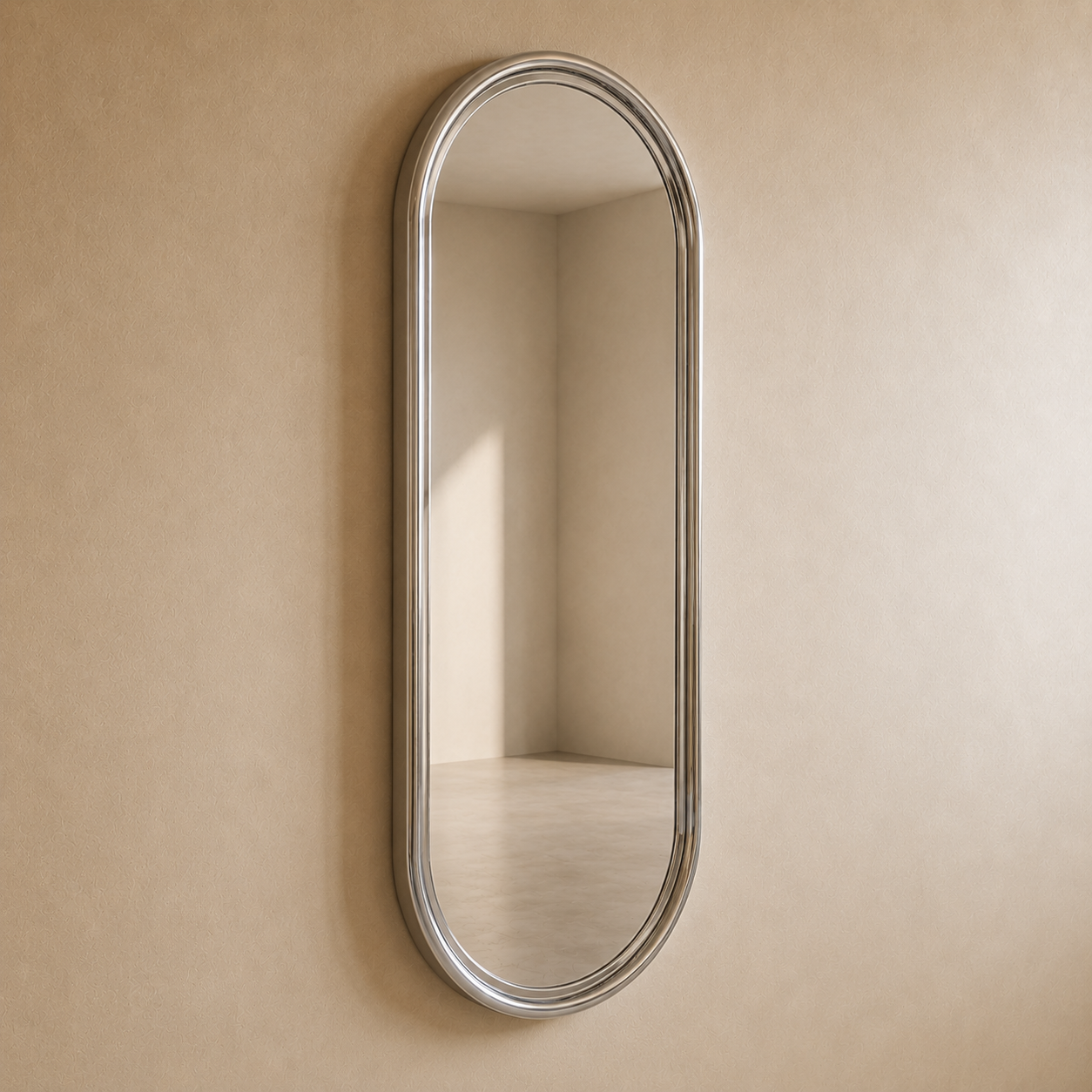 Chrome Pill Mirror