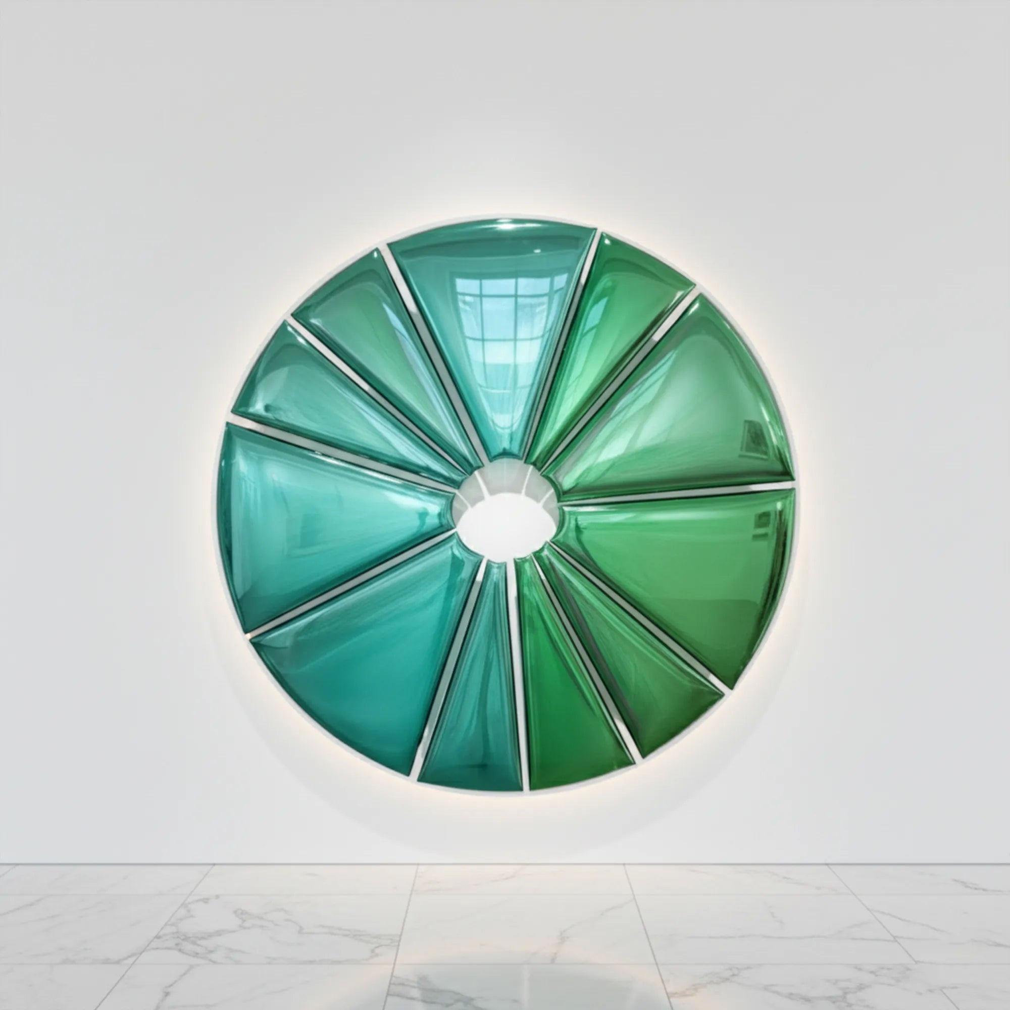 Chrome Continuum Wall Art Interior Moderna