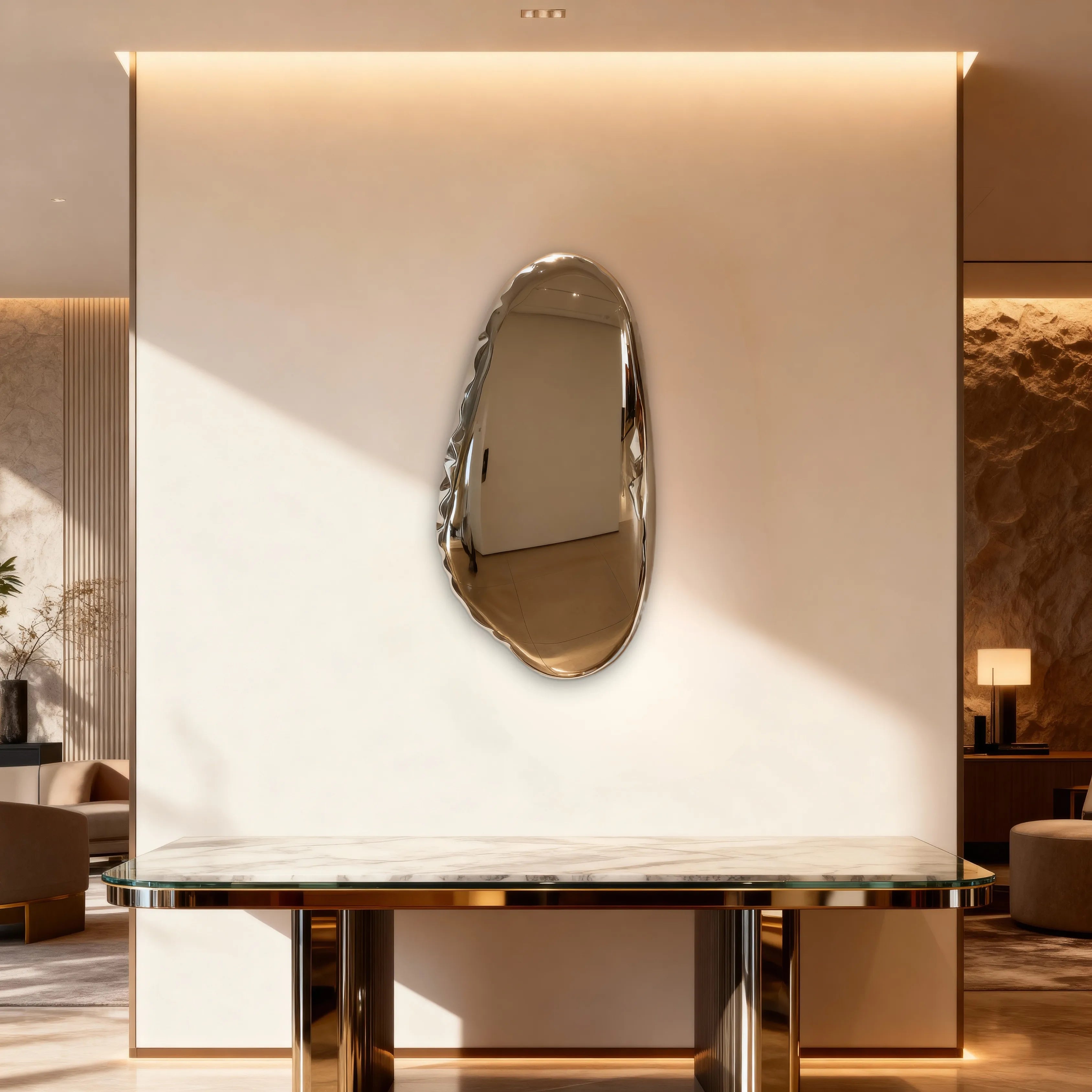 Chrome Continuum Wall Art Interior Moderna