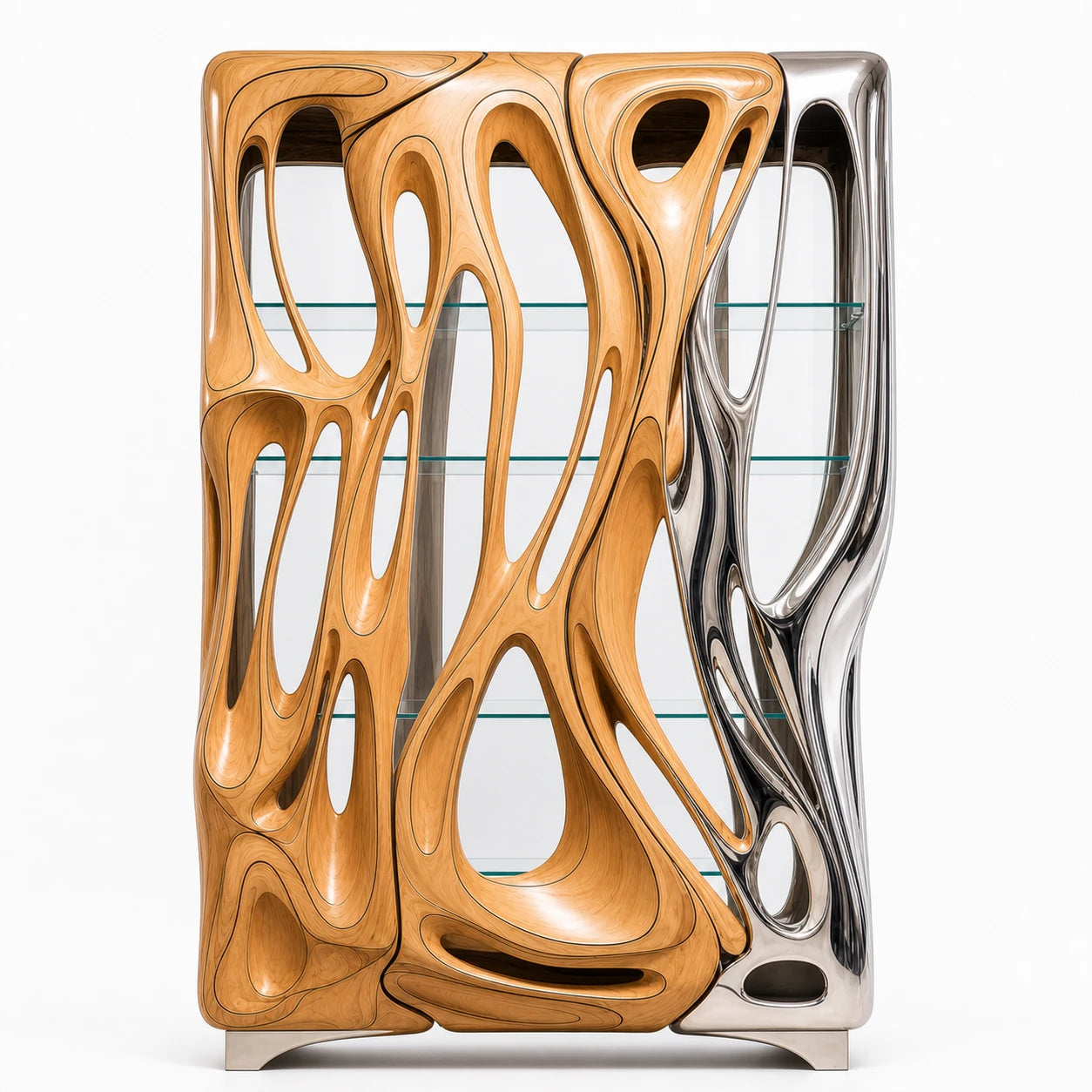 Chrome Mirage Cabinet Furniture Interior Moderna