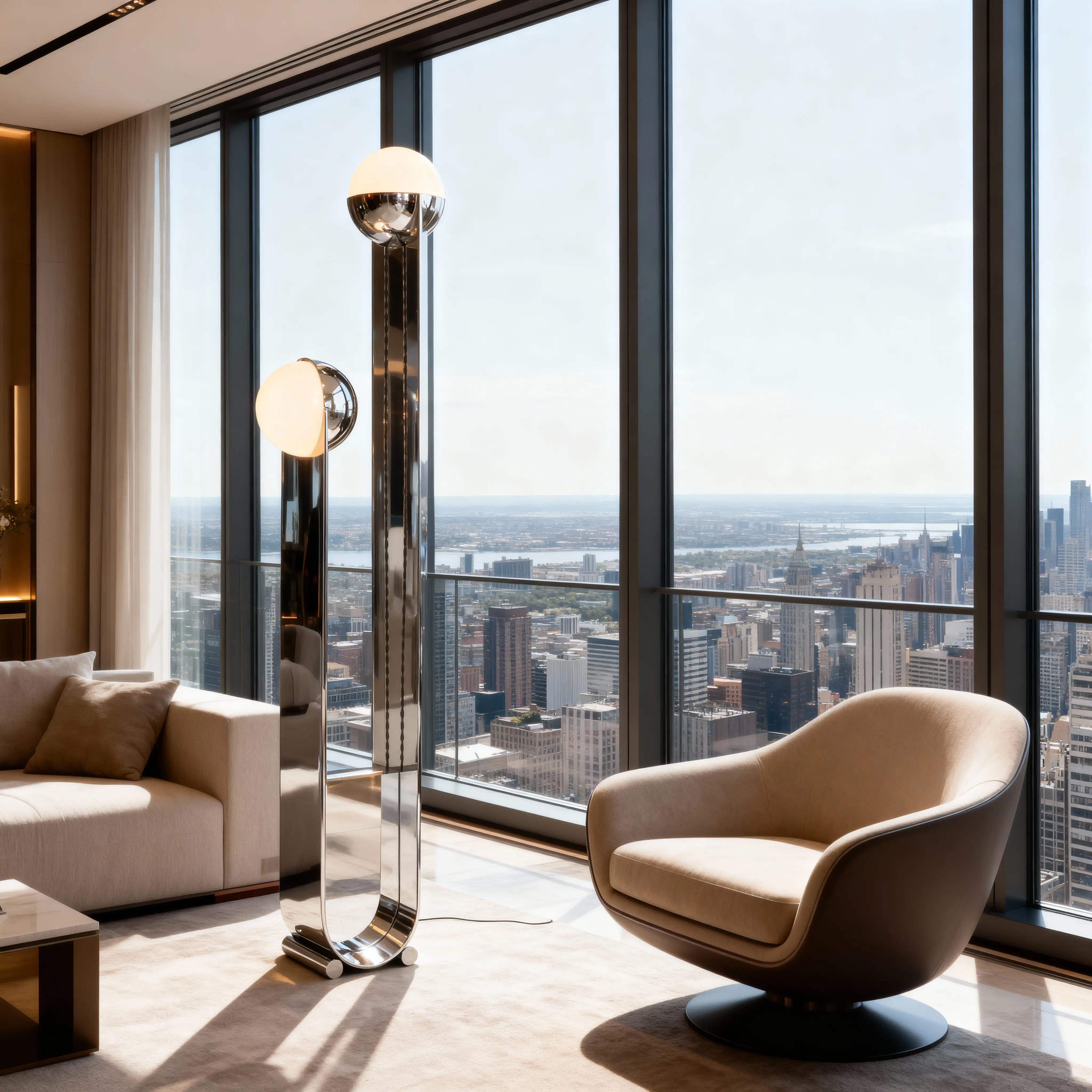 Chrome Orbit Lamp Lamp Interior Moderna