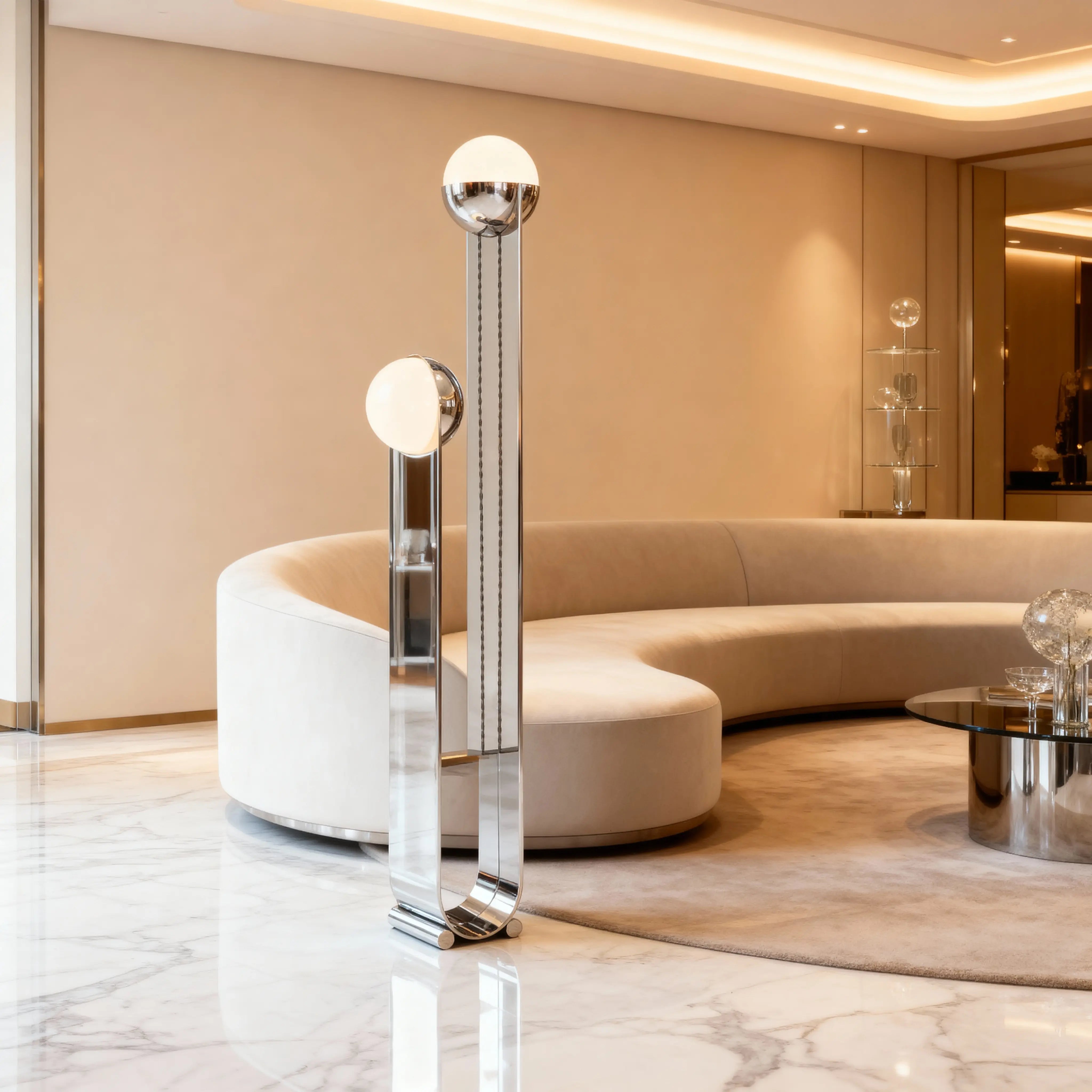 Chrome Orbit Lamp Lamp Interior Moderna