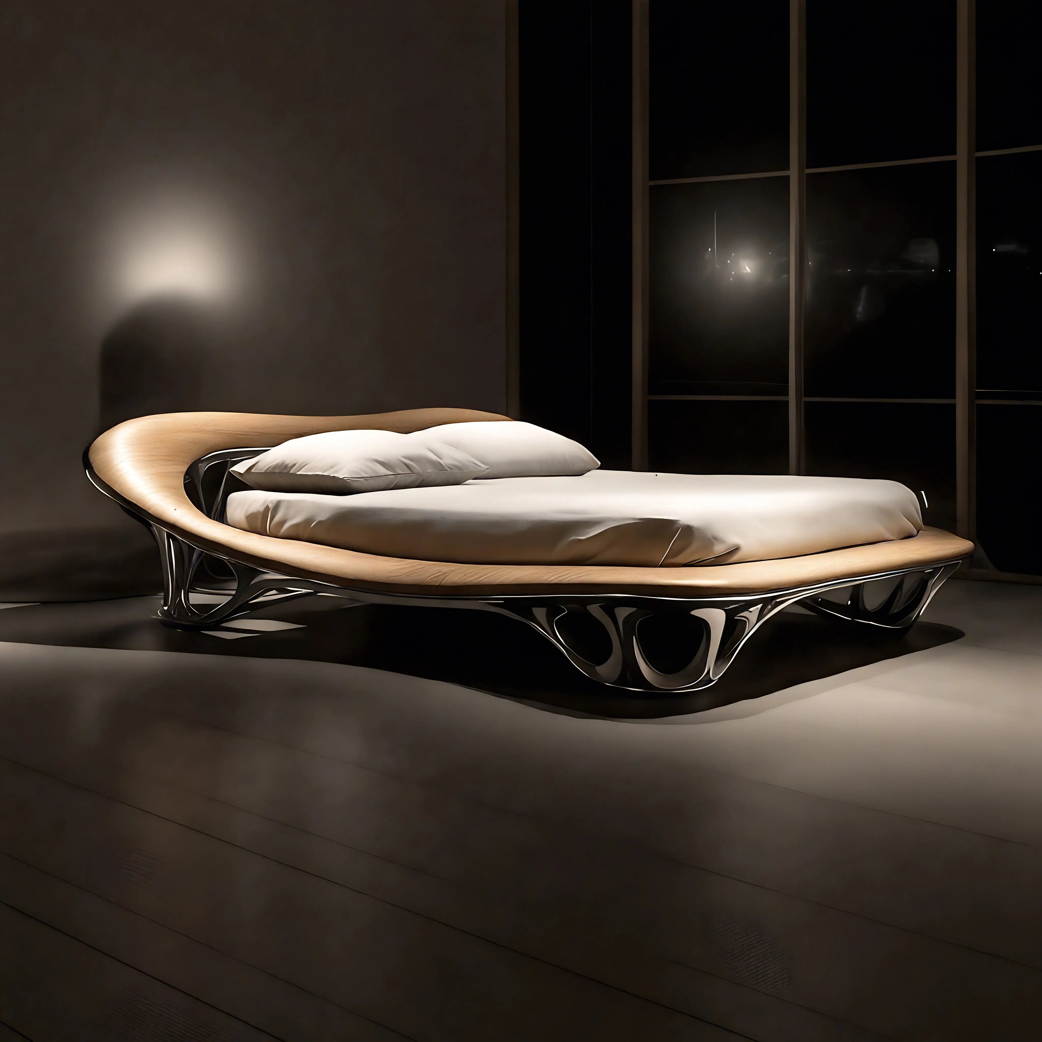 Chrome Mirage Bed Bed Interior Moderna Default Title