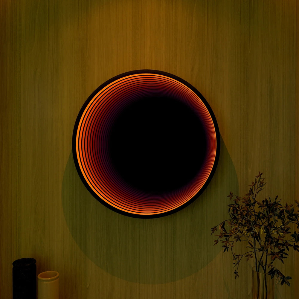 Circle Infinity Mirror Mirror Interior Moderna