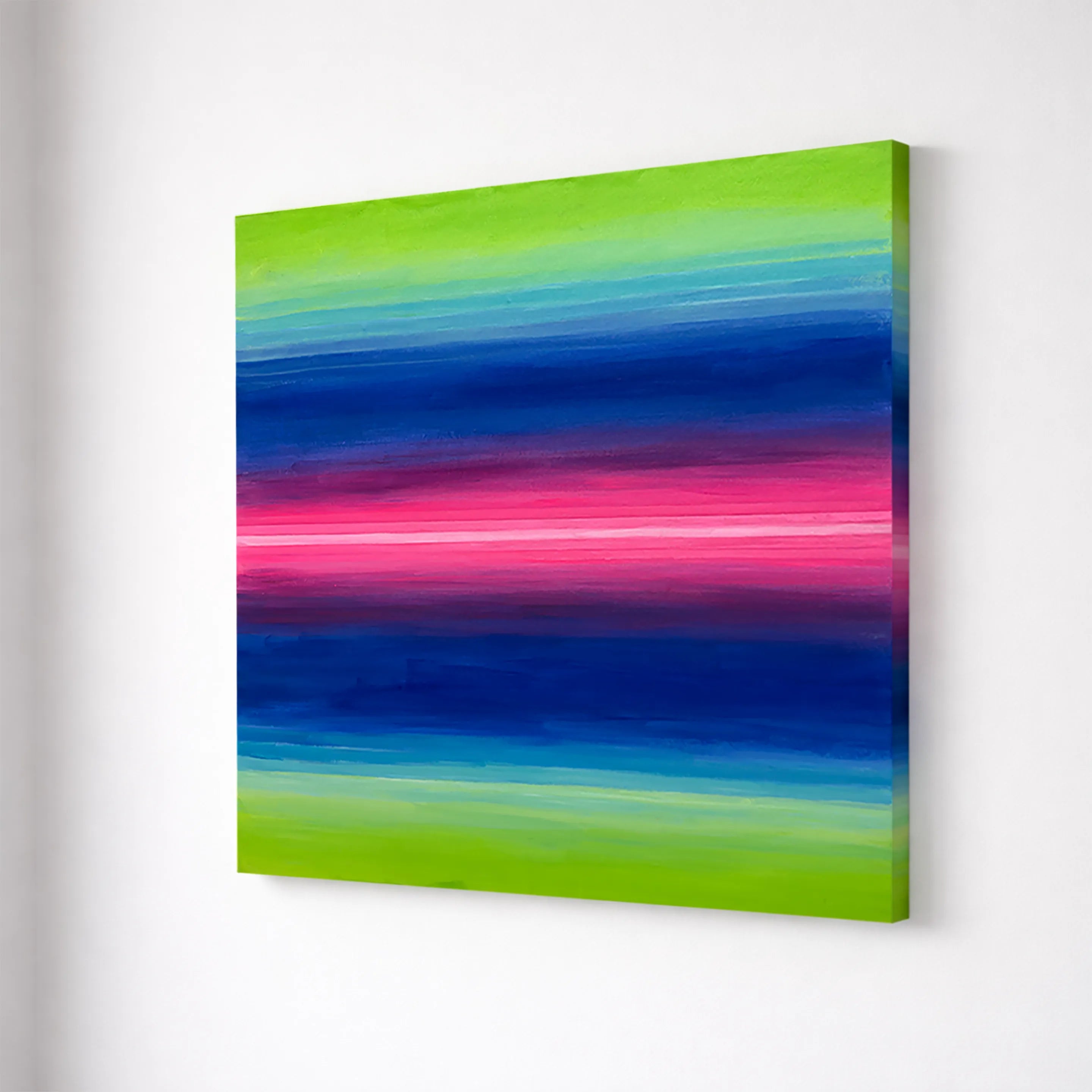 Color Field | Chromatic Strata Wall Art Interior Moderna