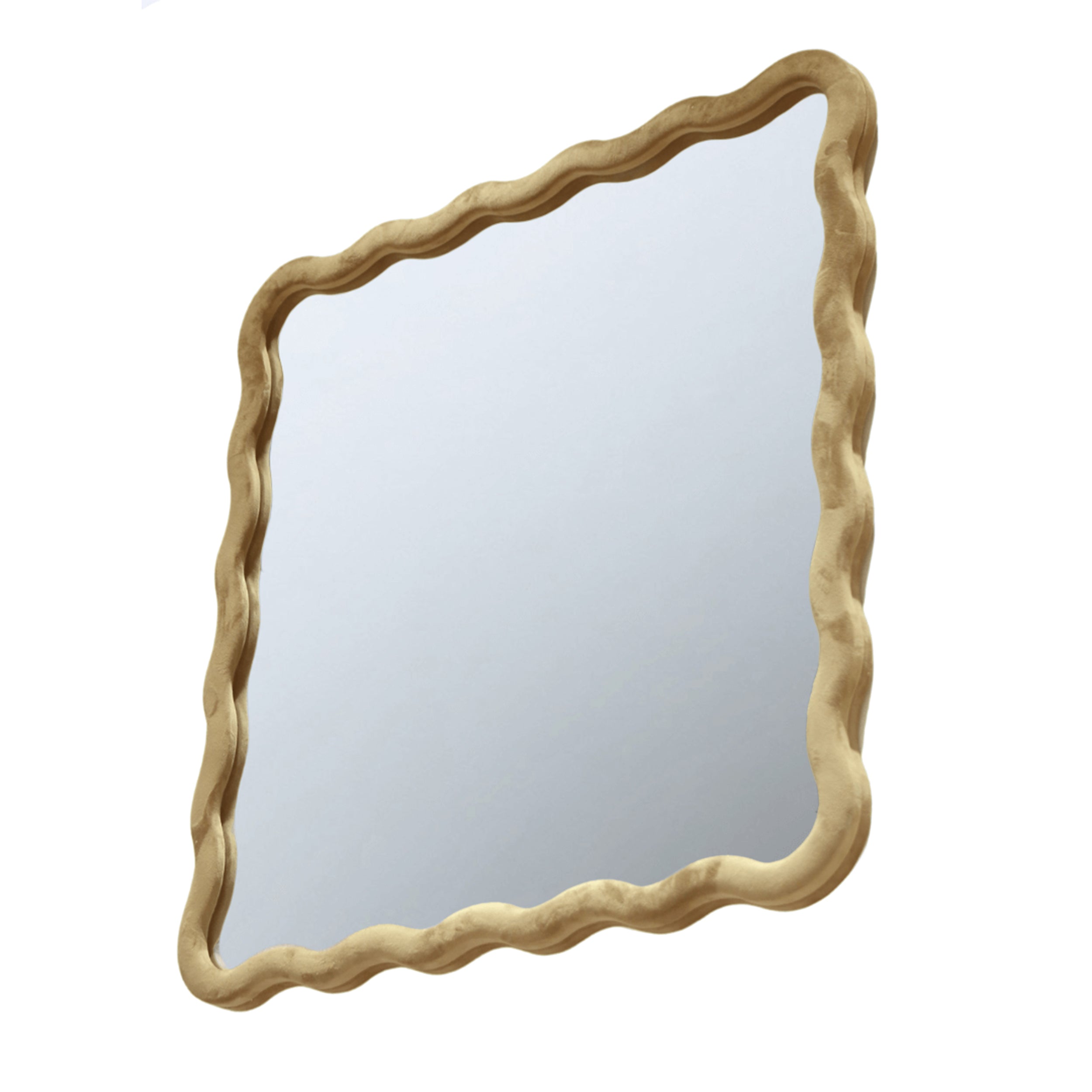 Velvet Wave Mirror Mirror Interior Moderna   