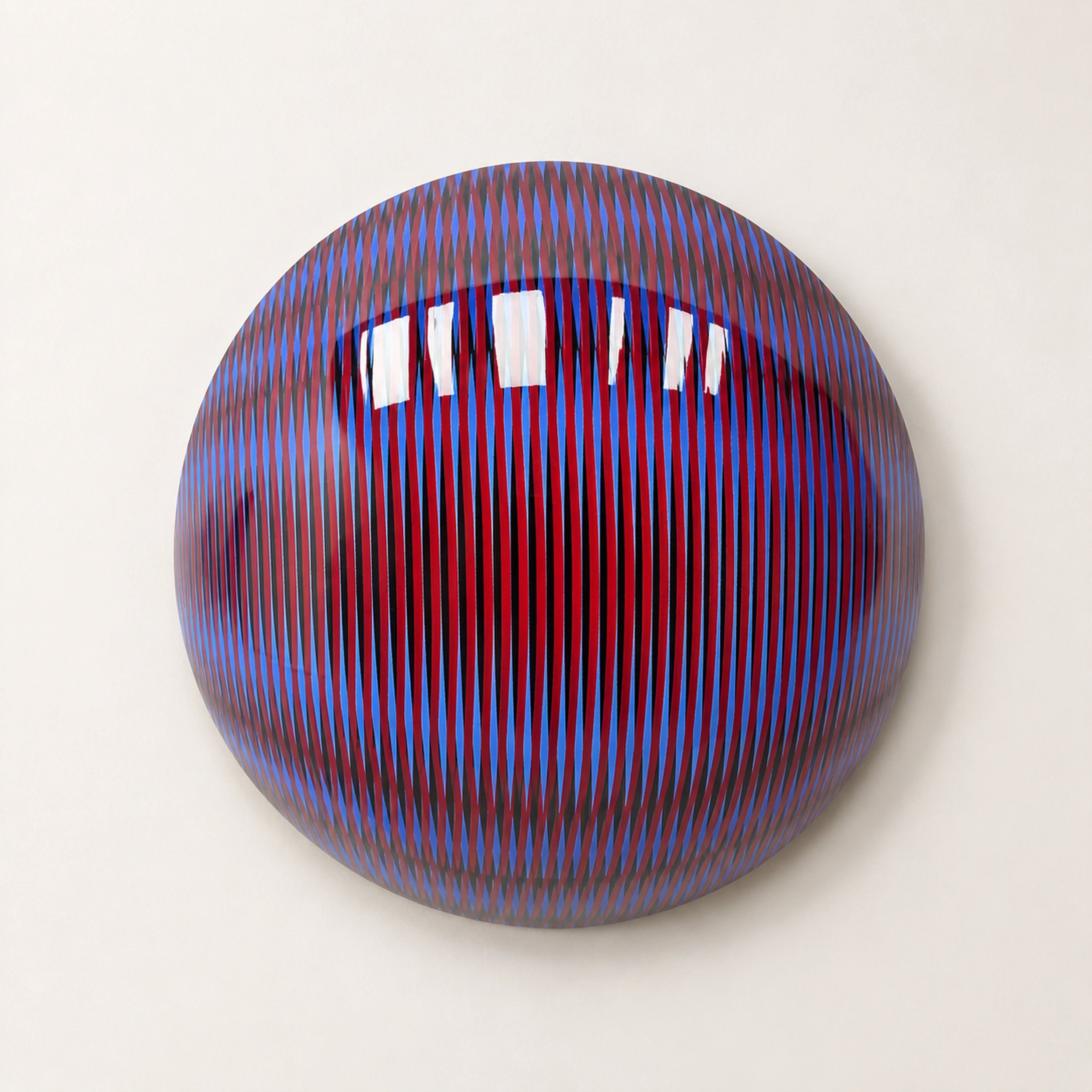 Linear Shift | Crimson Rift Wall Art Interior Moderna New