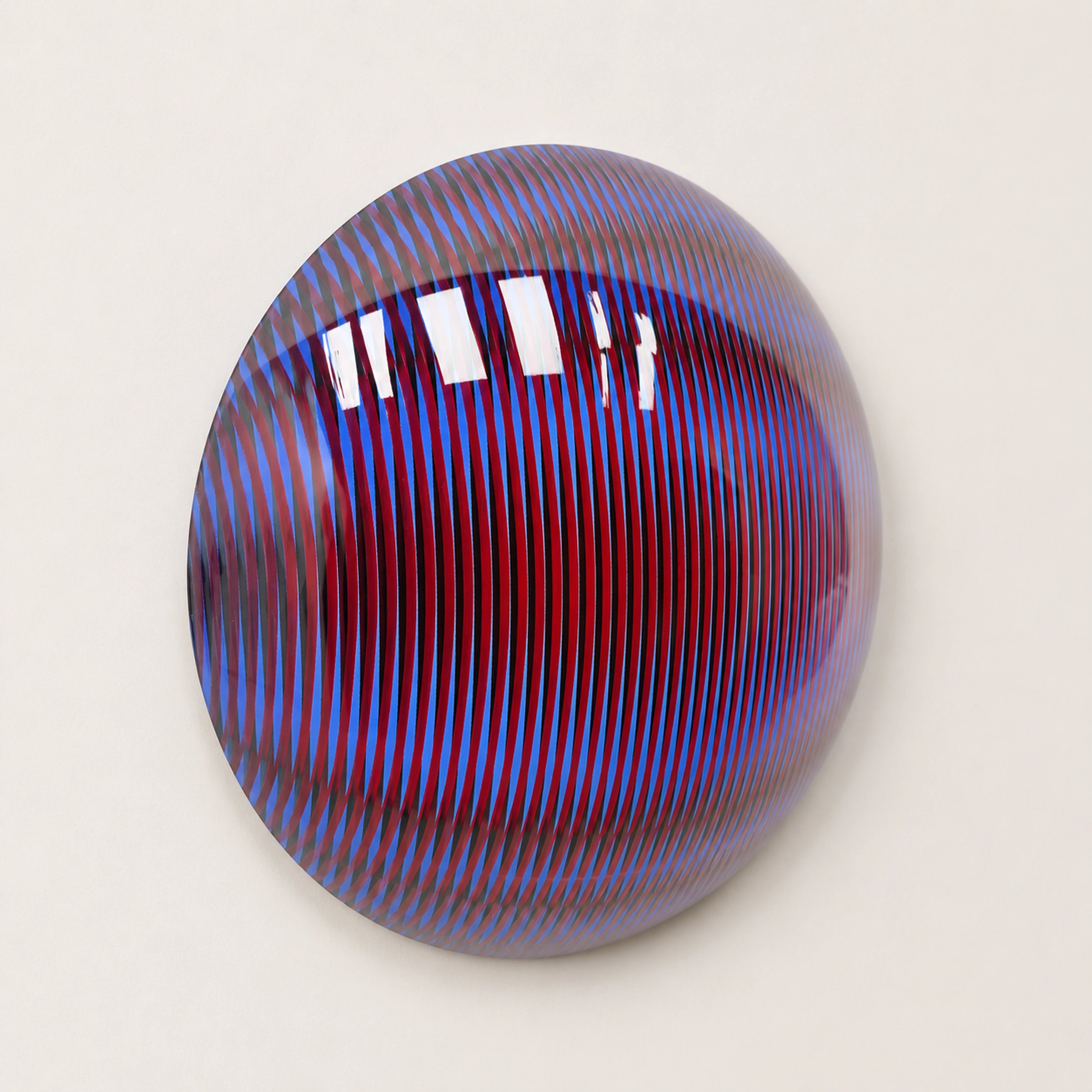 Linear Shift | Crimson Rift Wall Art Interior Moderna