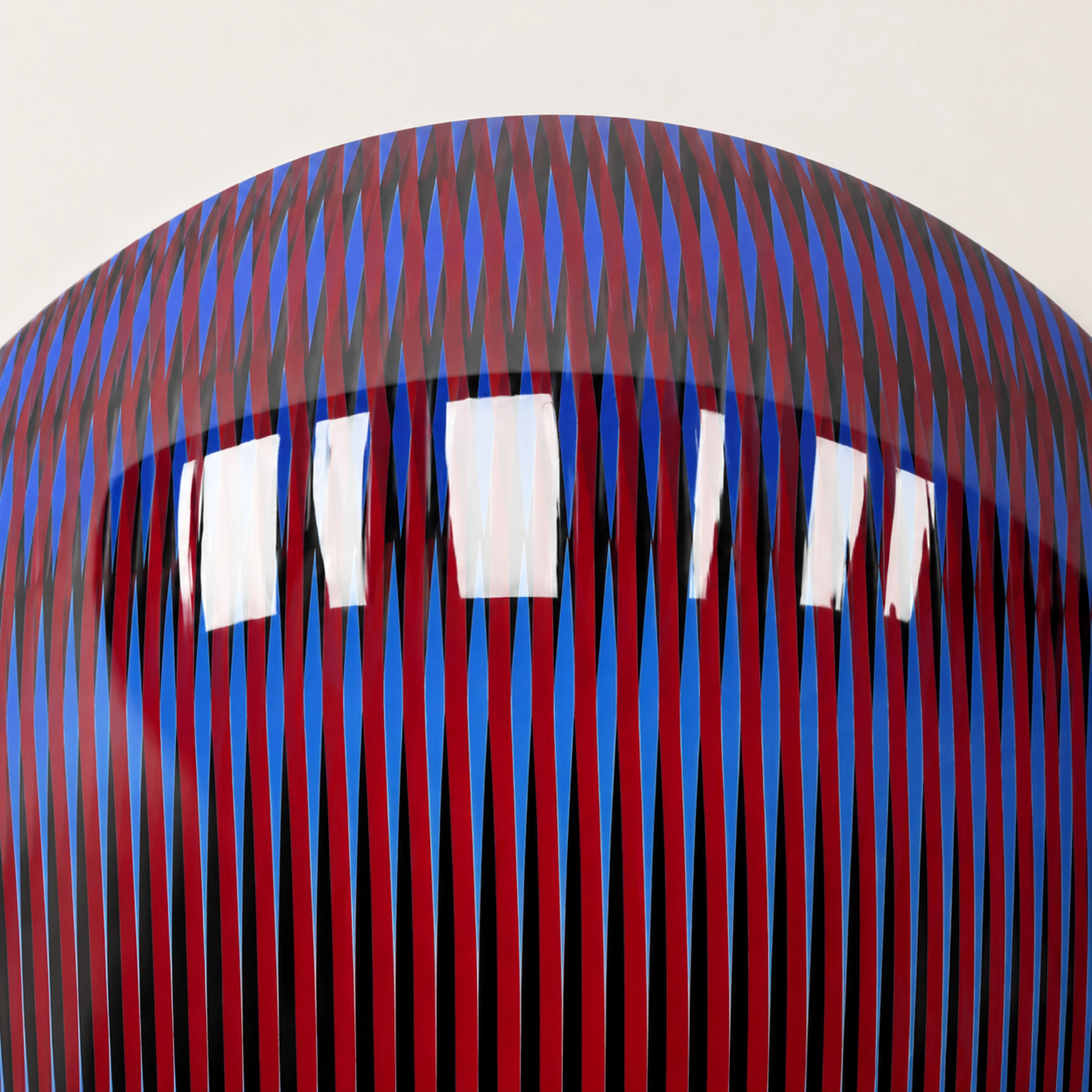 Linear Shift | Crimson Rift Wall Art Interior Moderna