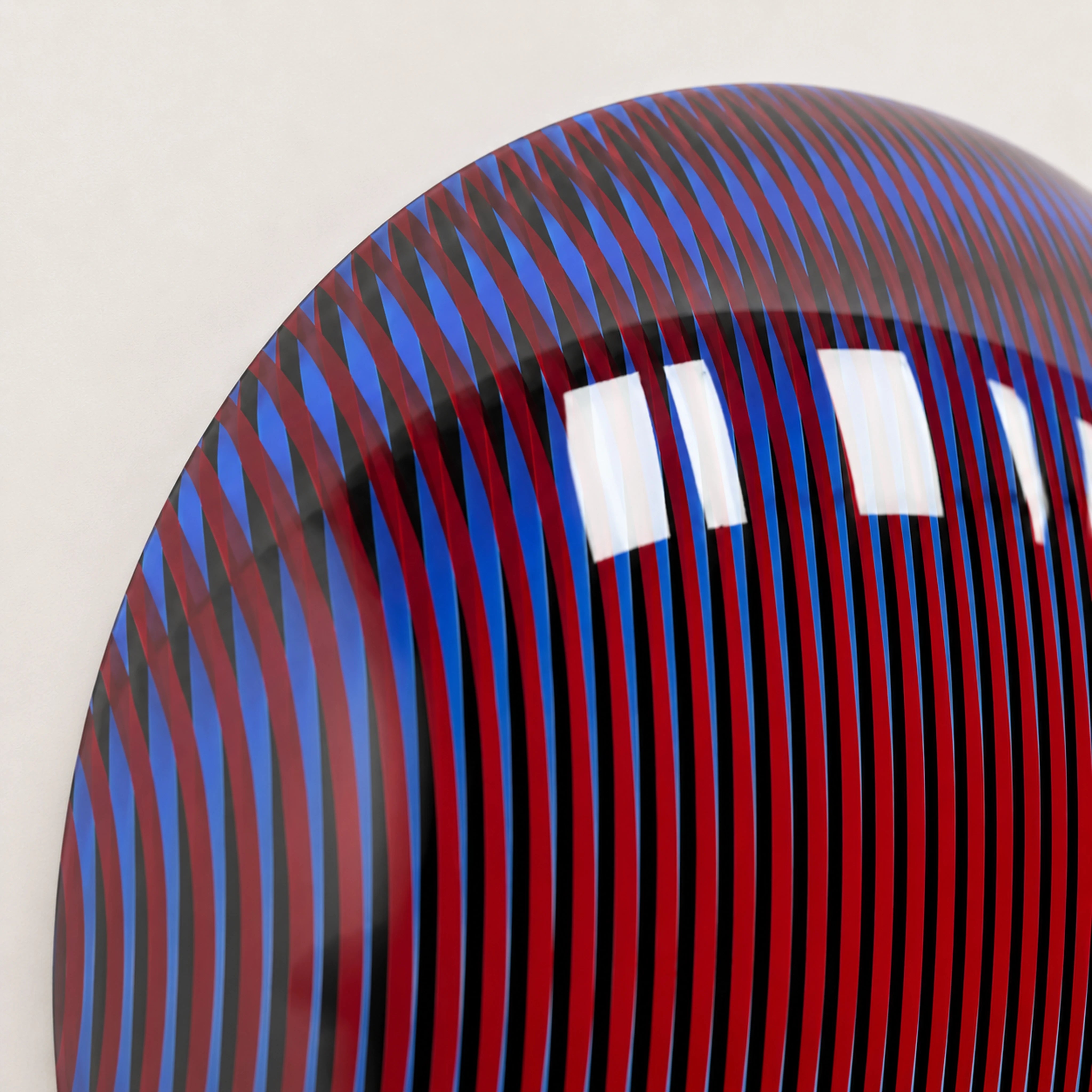 Linear Shift | Crimson Rift Wall Art Interior Moderna