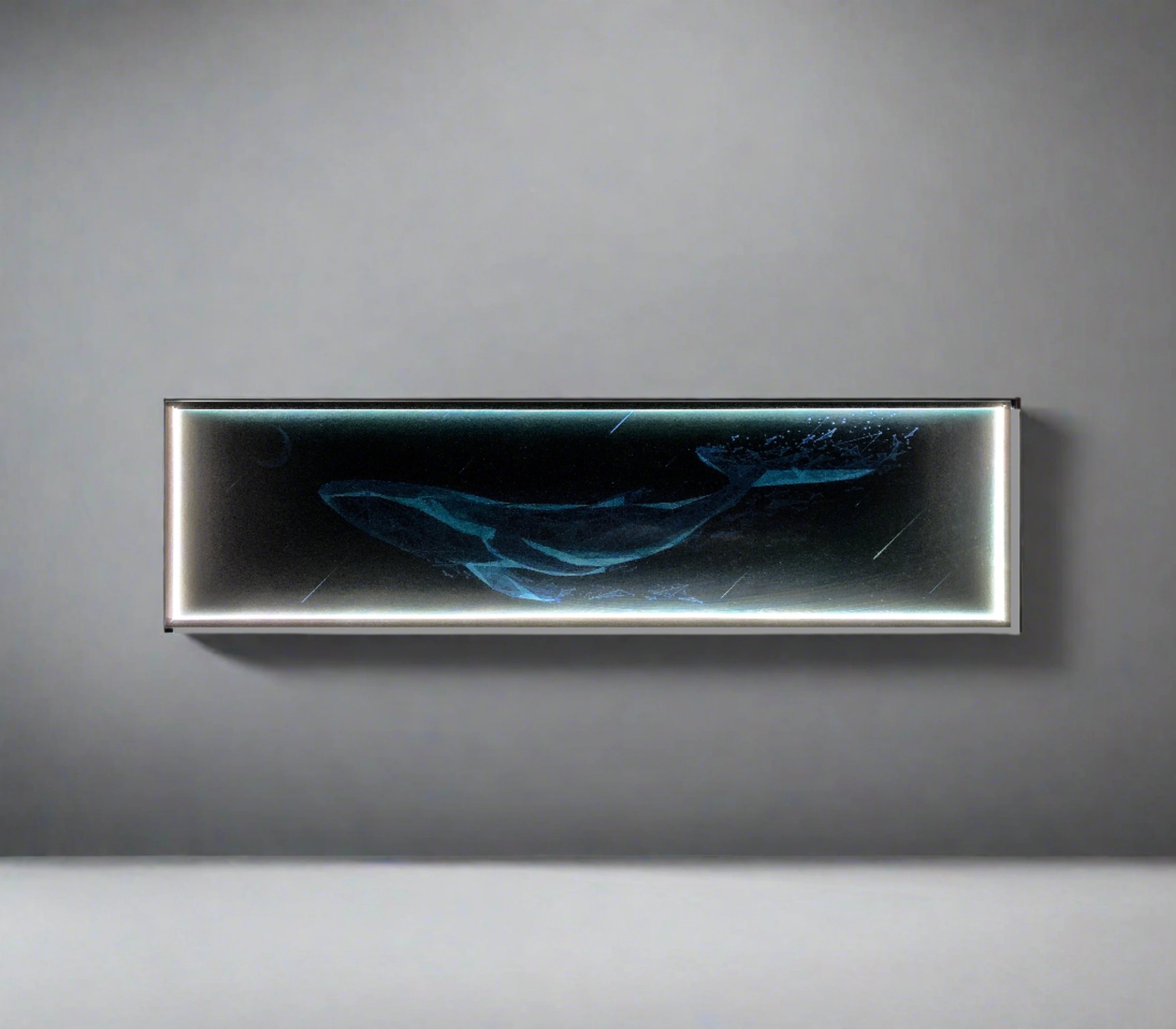 Deep Ocean Glow Wall Art Interior Moderna