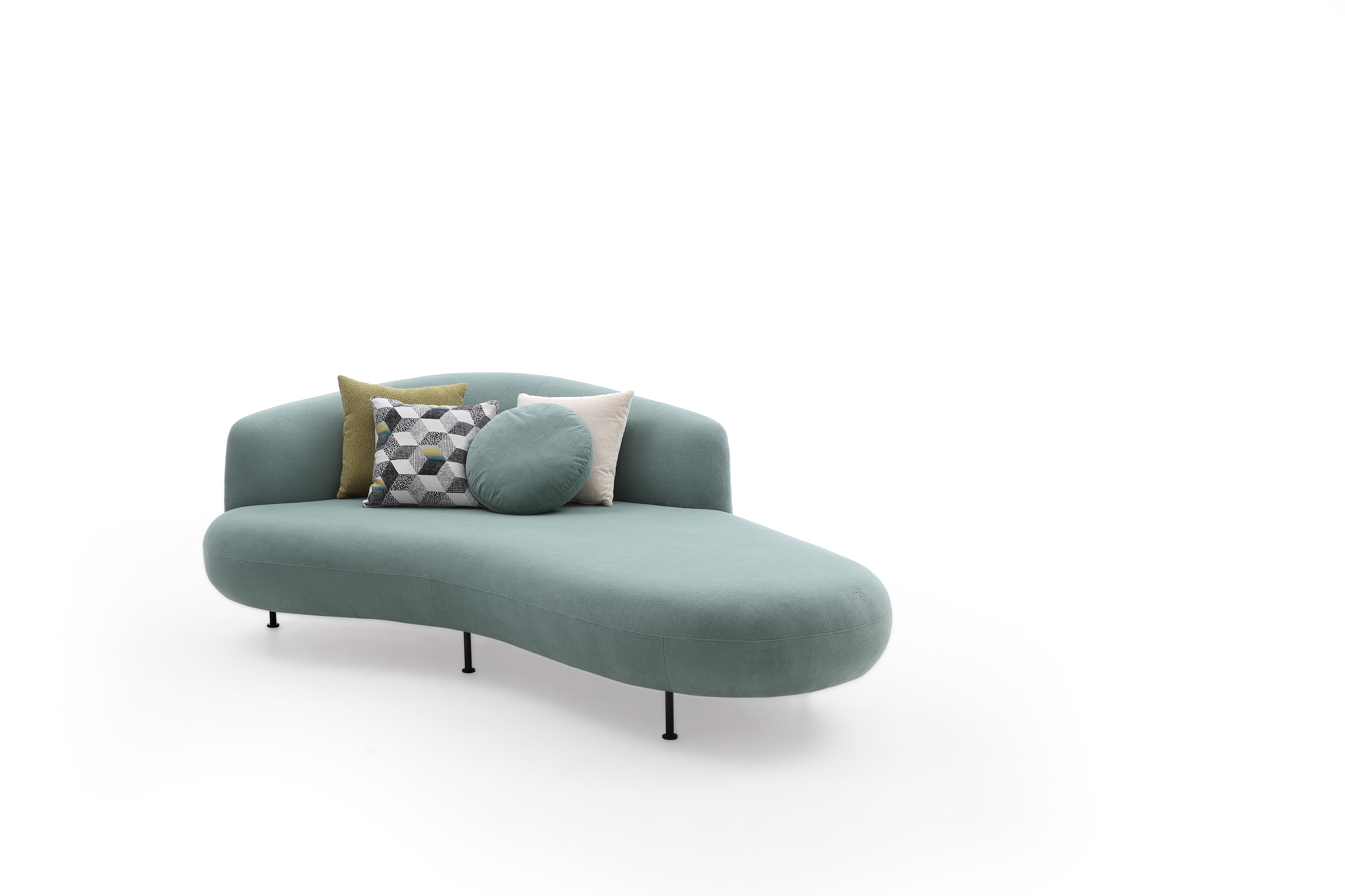 Pebble Sofa Sofa Interior Moderna Left Mint Green 