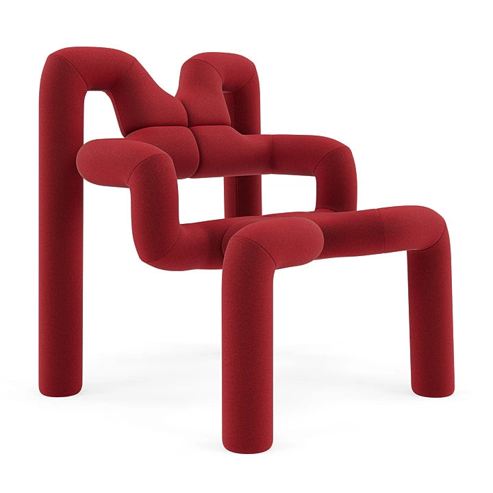 Ekstrem Chair Chair Interior Moderna Burgundy Red