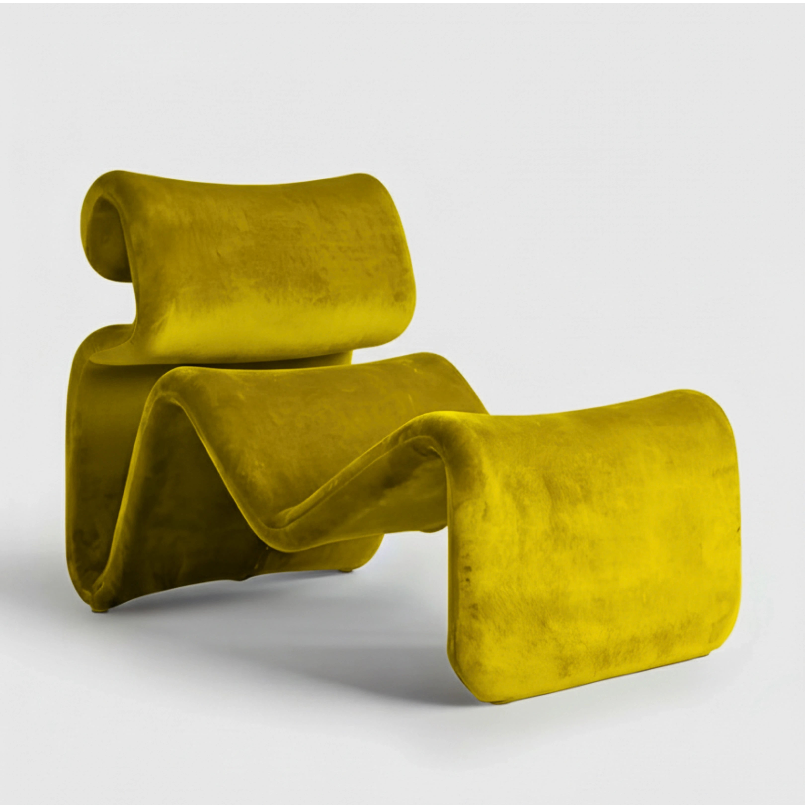 Etcetera Lounge Chair Chair Interior Moderna Chair Only Turmeric Yellow