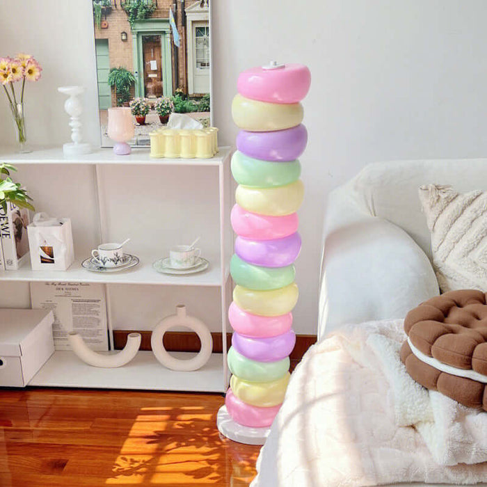 Candy Stack Lamp Marshmallow Candy Floor Lamp | Stacked Glass Light | Interior Moderna