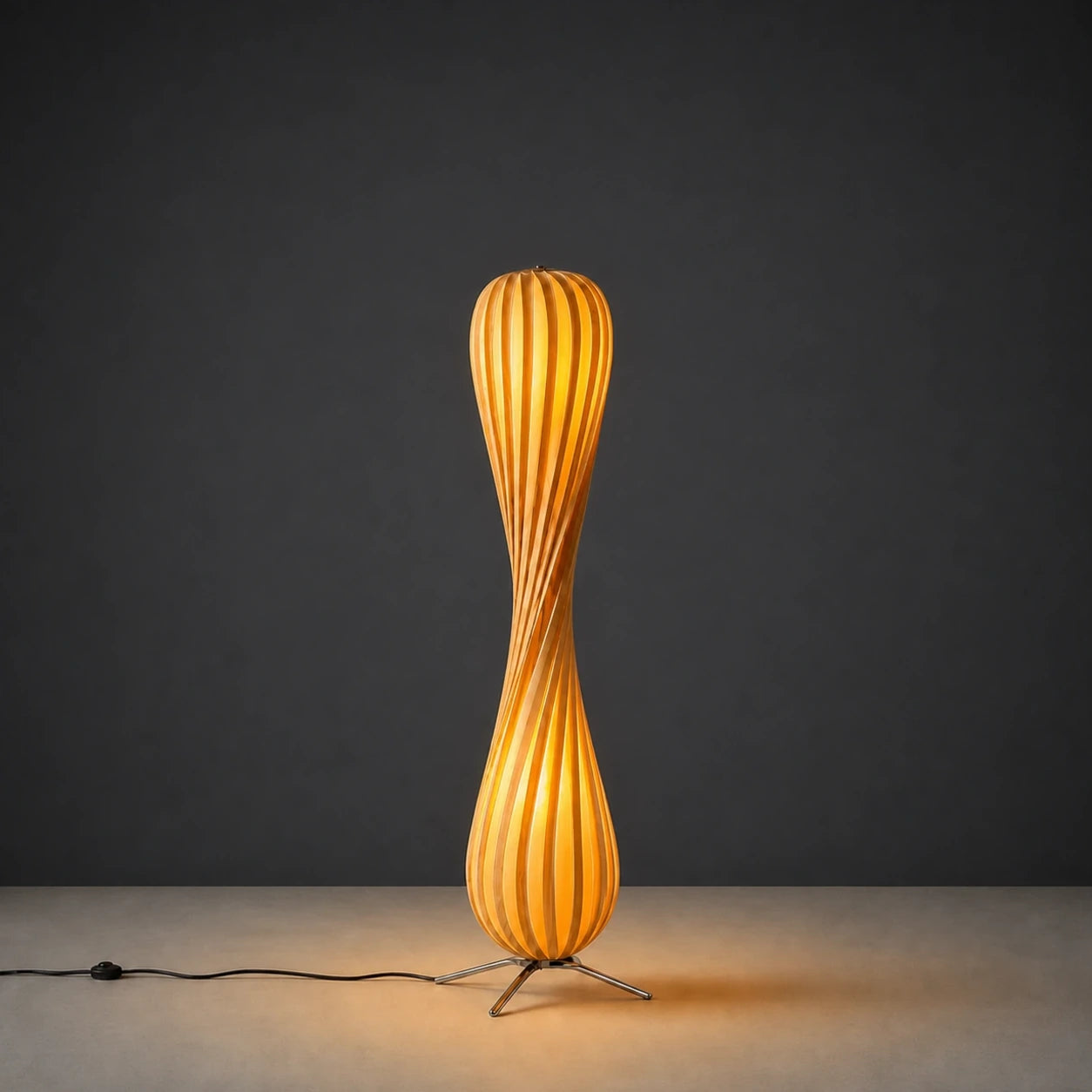 Ozawa Twisted Bamboo Lamp Lamp Interior Moderna