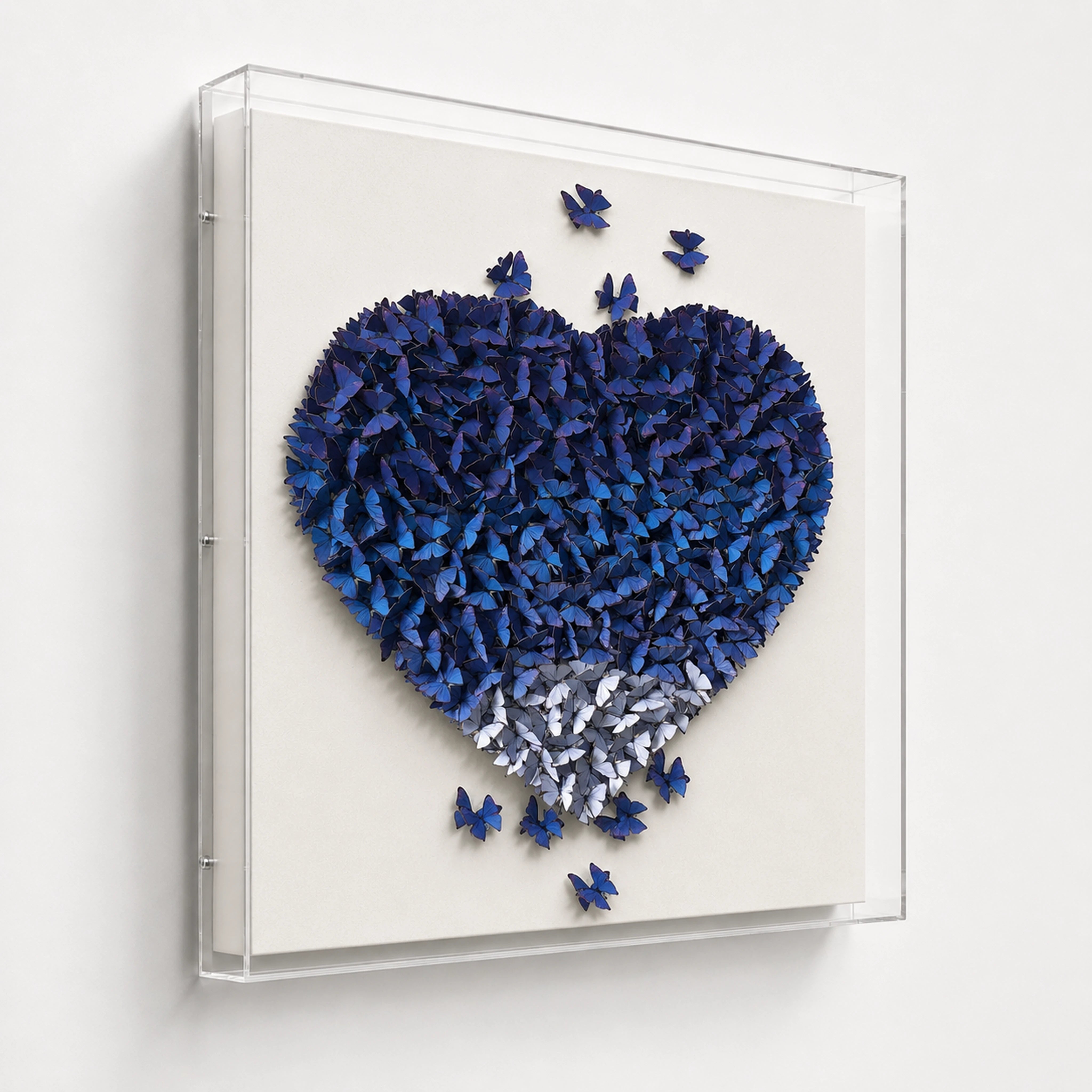 Gathered Ascent | Blue Wall Art Interior Moderna