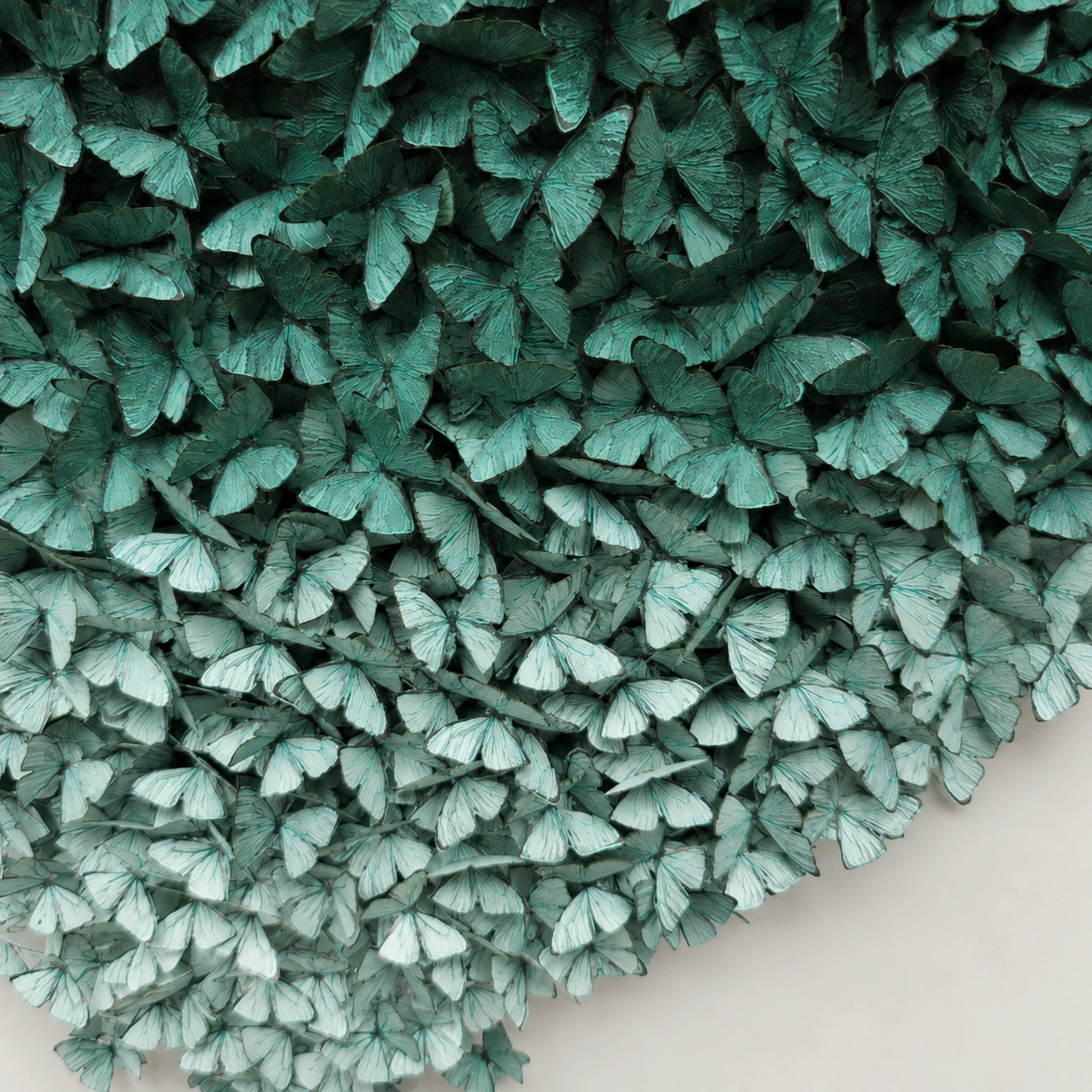 Gathered Ascent | Green Wall Art Interior Moderna