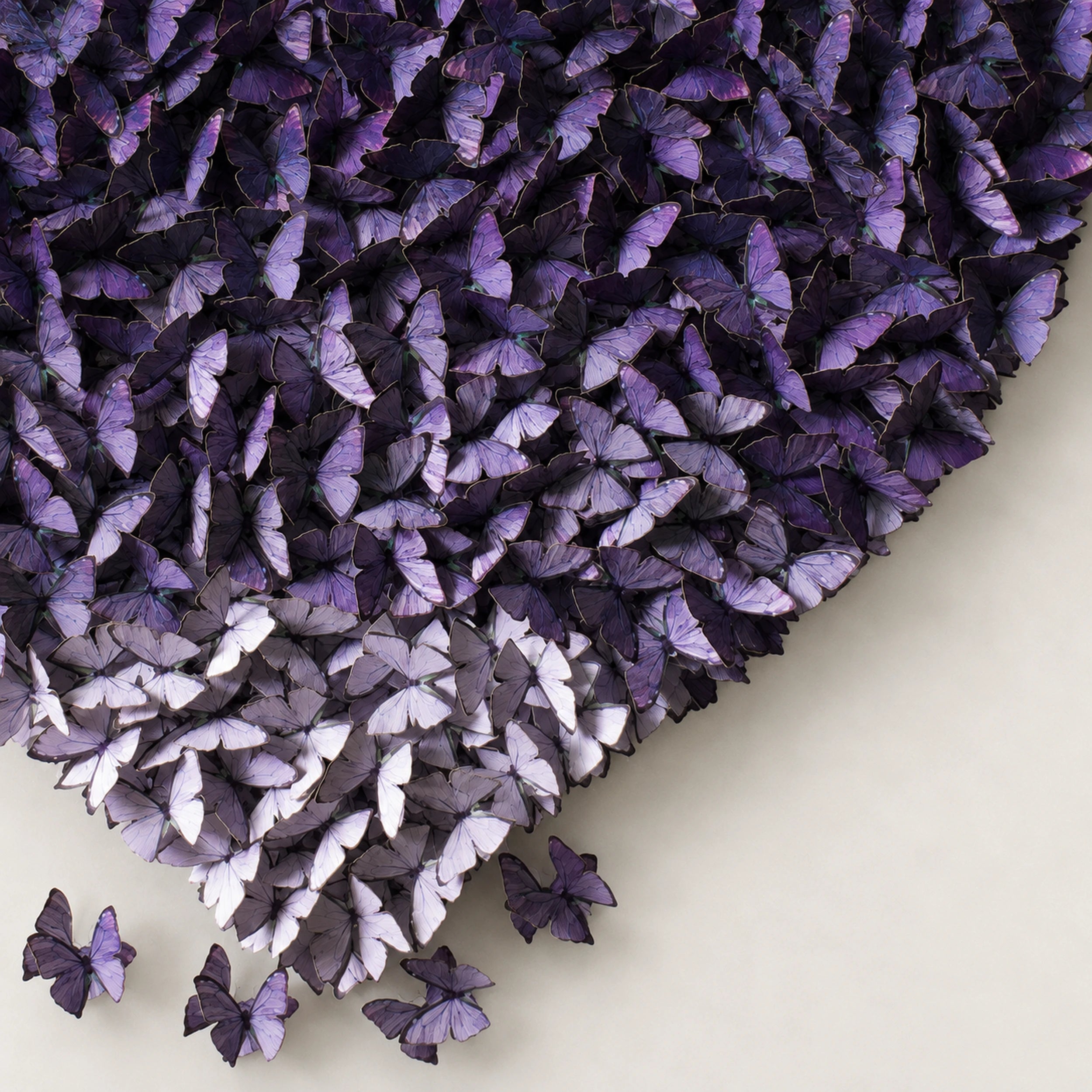Gathered Ascent | Purple Wall Art Interior Moderna