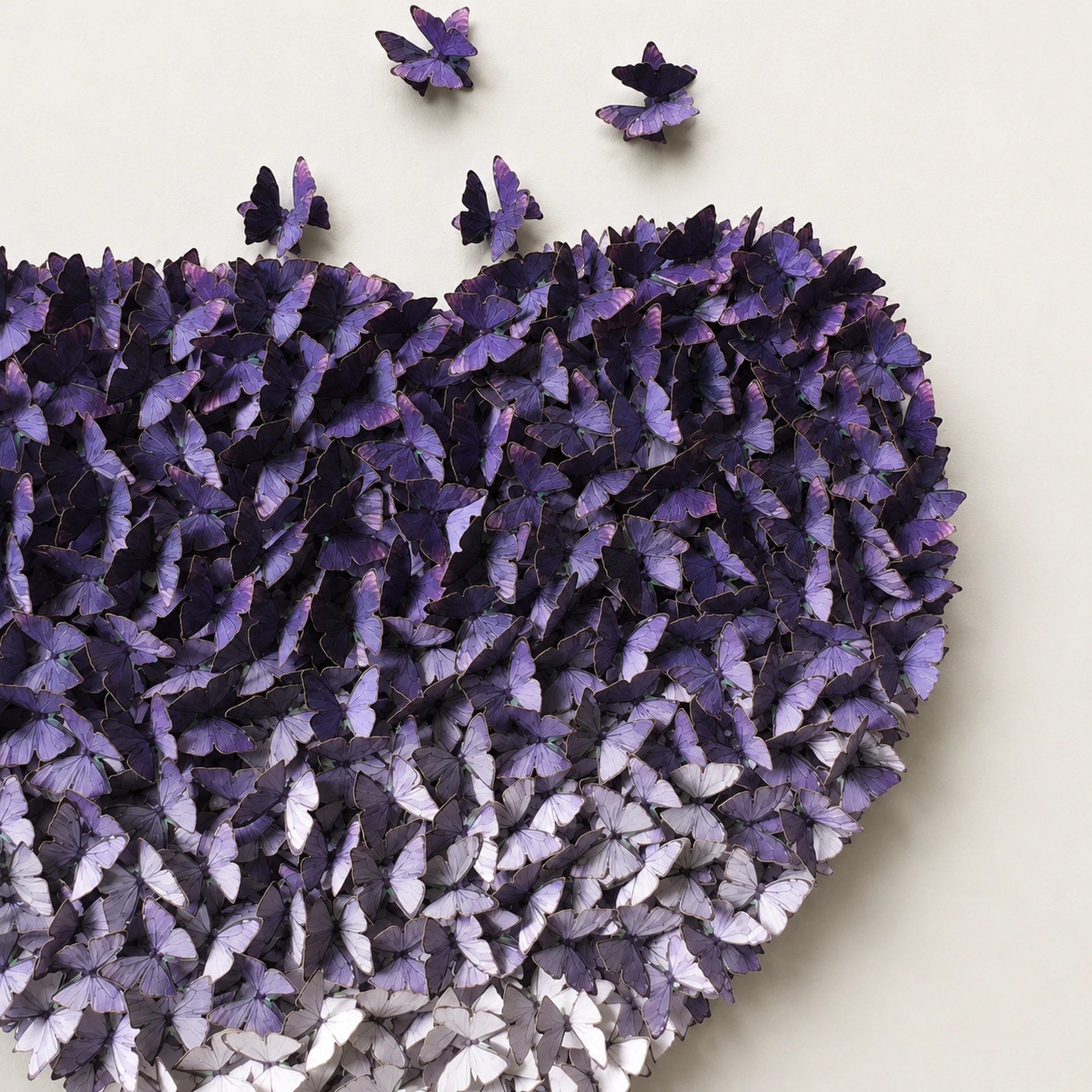 Gathered Ascent | Purple Wall Art Interior Moderna