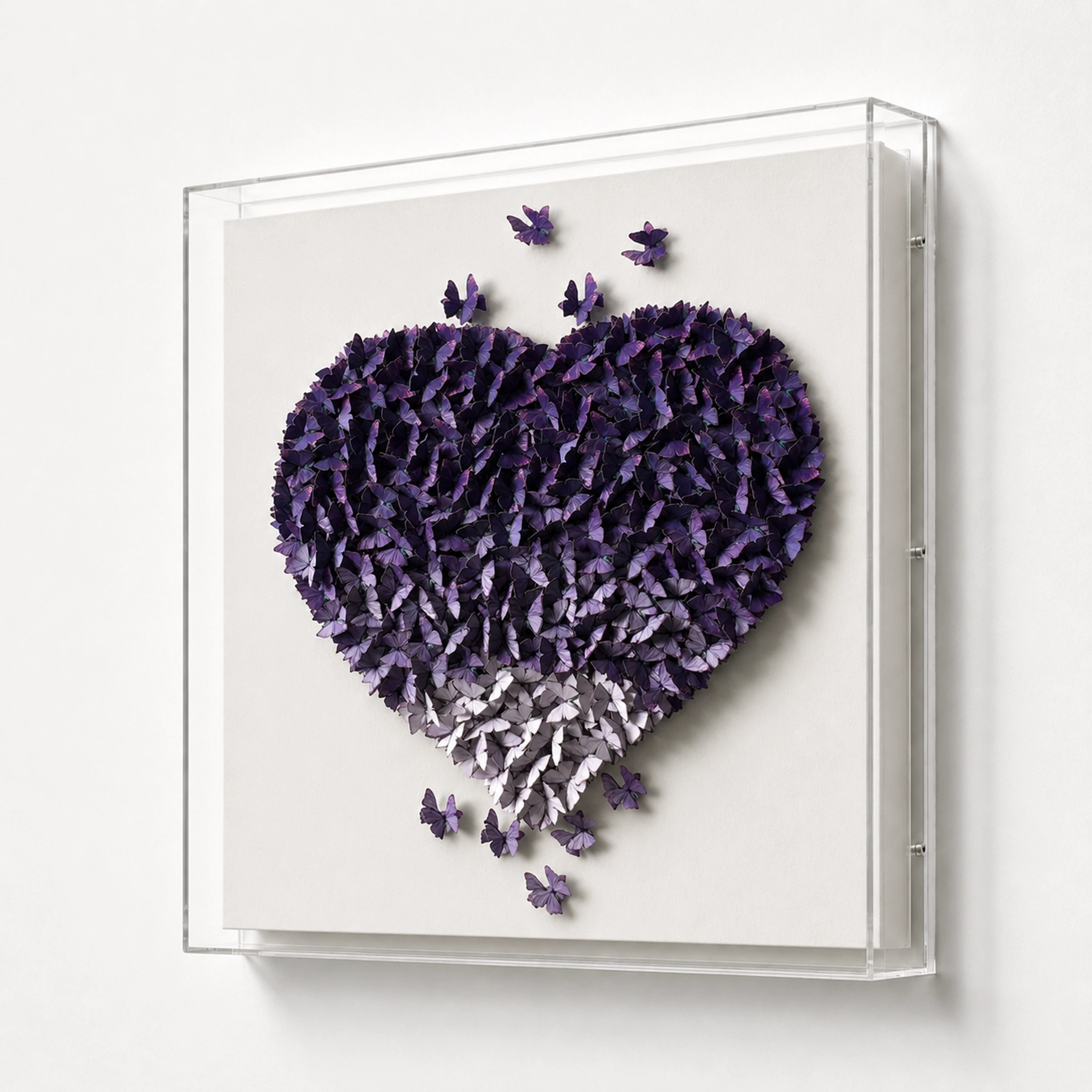 Gathered Ascent | Purple Wall Art Interior Moderna