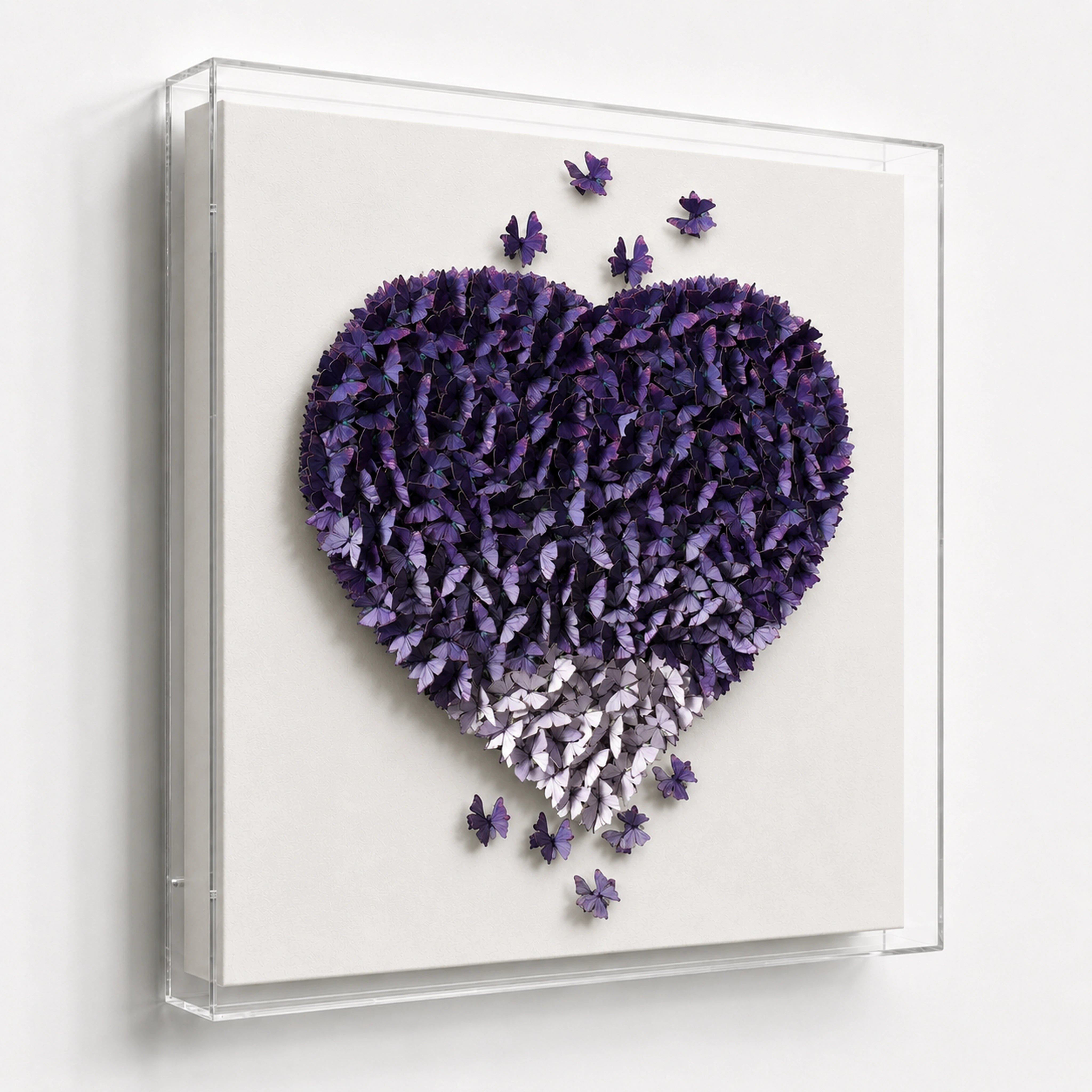Gathered Ascent | Purple Wall Art Interior Moderna