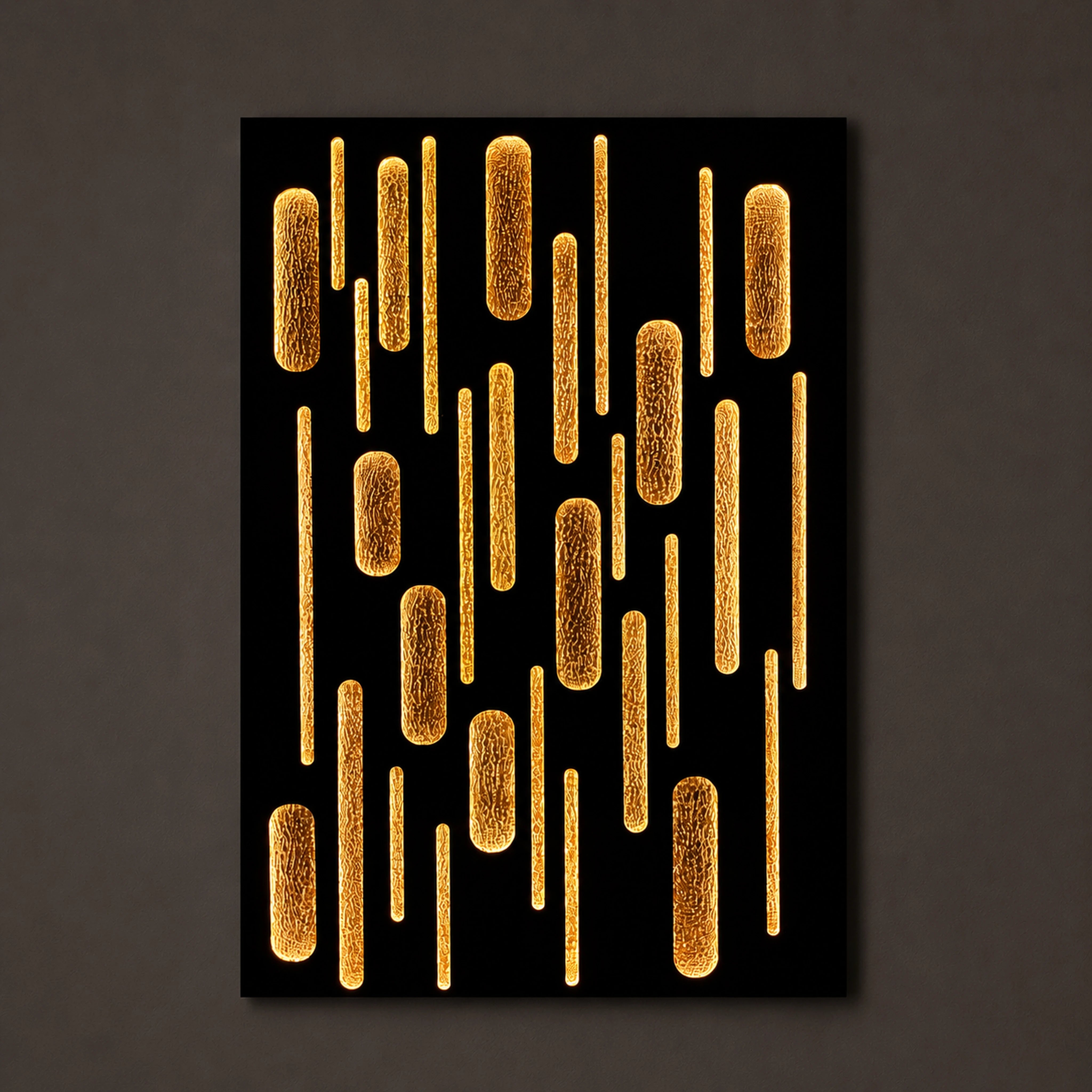 Gilded Descent Wall Art Interior Moderna