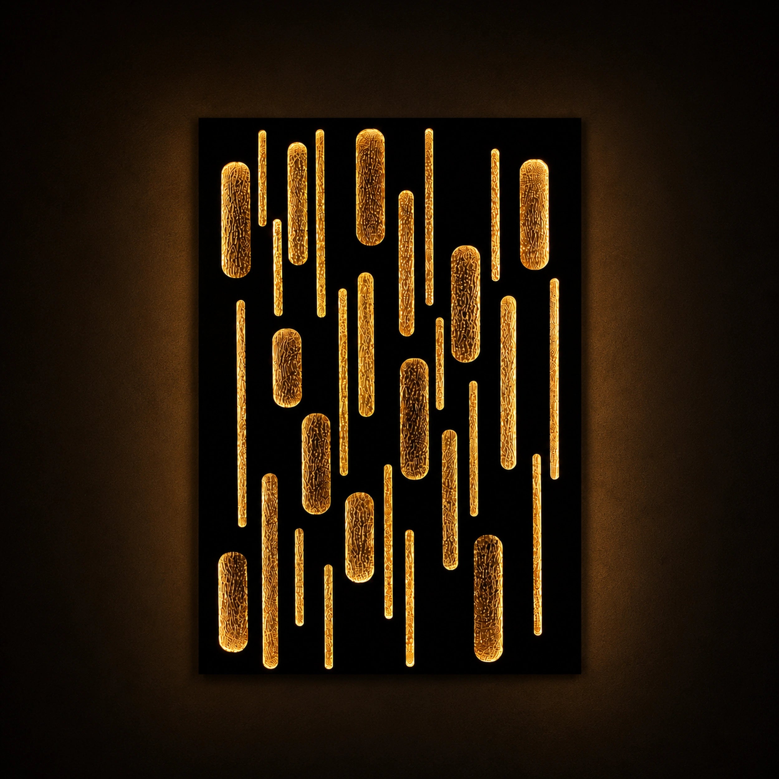 Gilded Descent Wall Art Interior Moderna
