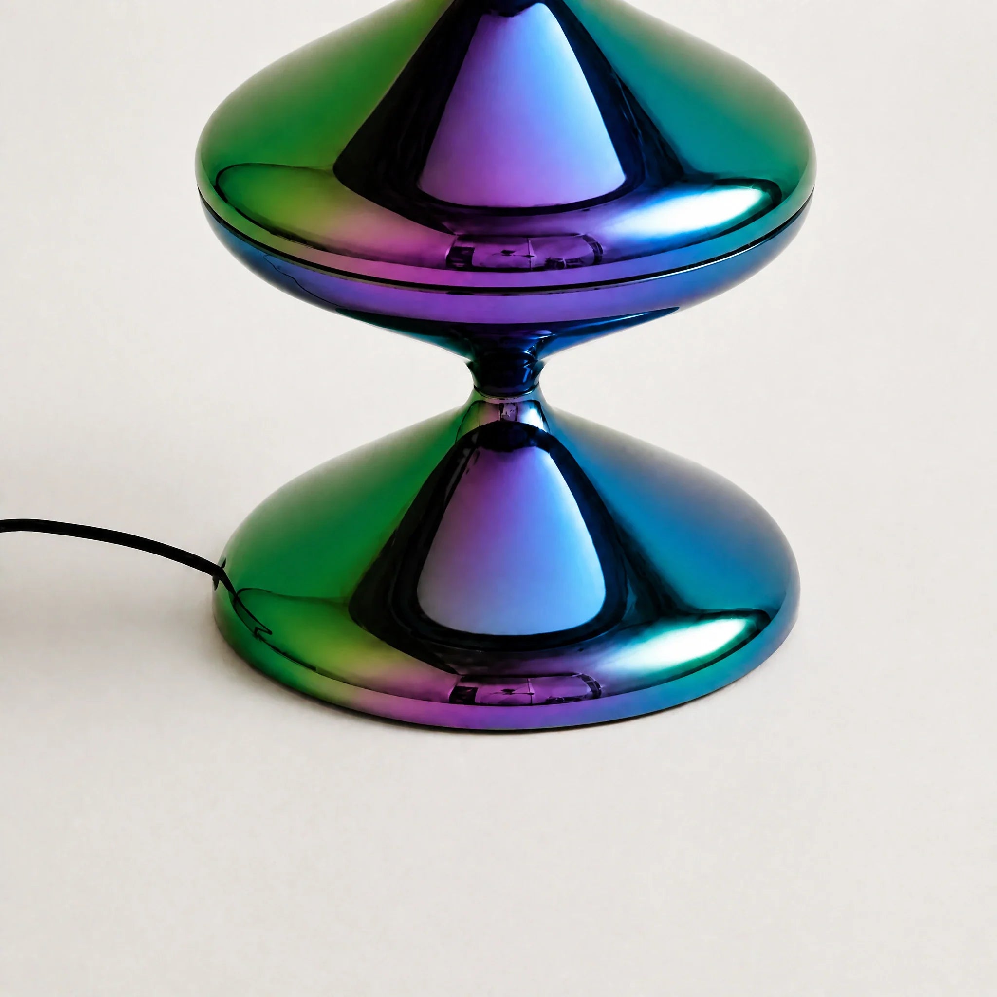 Aurora Prism gourd floor lamp with stacked metal discs and frosted dome — view 6
