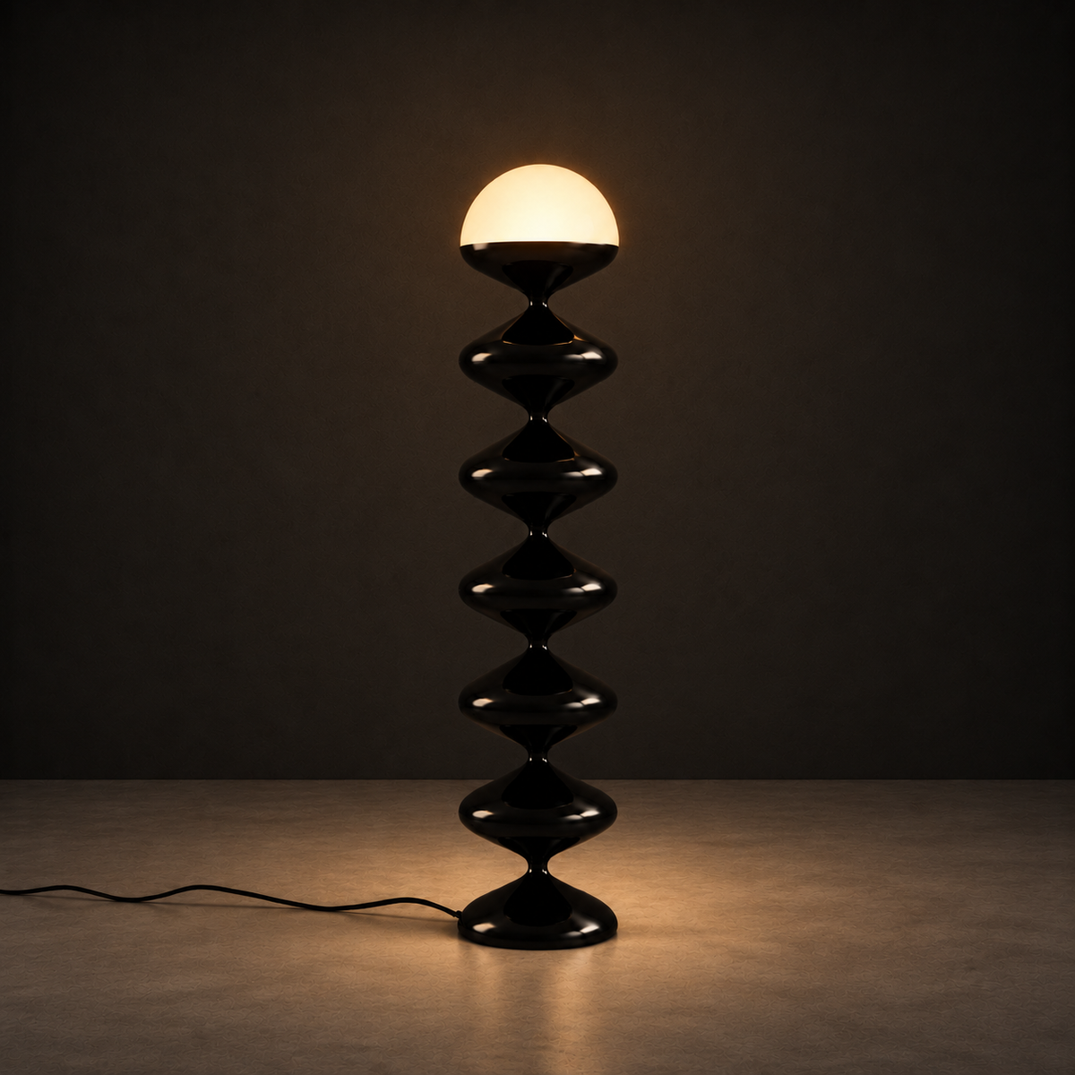 Gourd Floor Lamp | Black Lamp Interior Moderna New