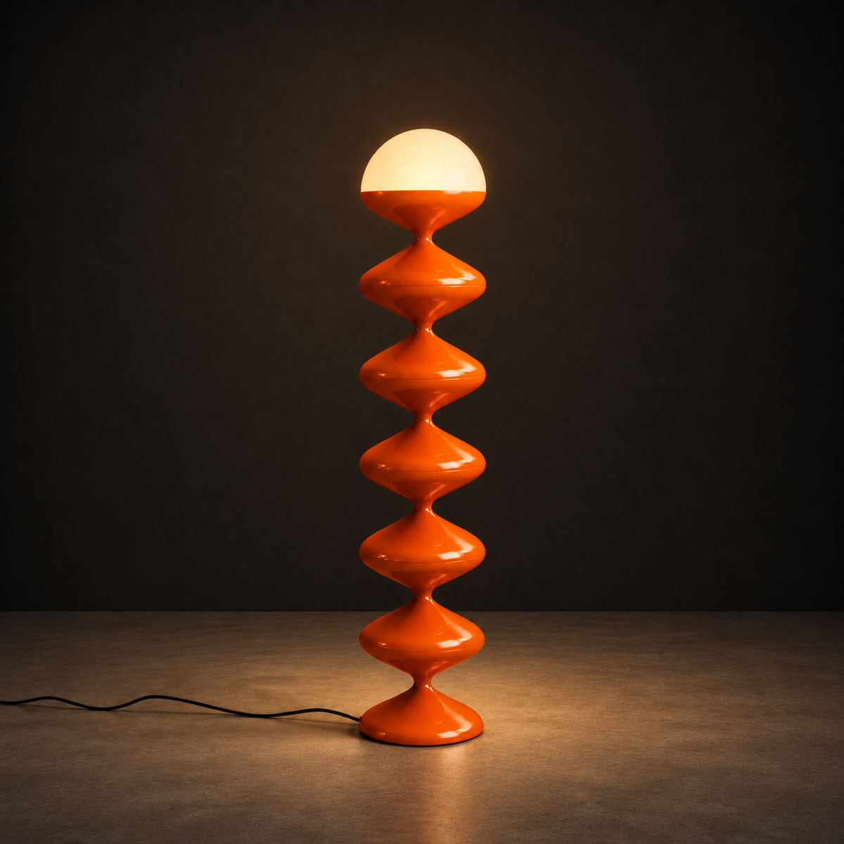 Gourd Floor Lamp | Orange Lamp Interior Moderna New