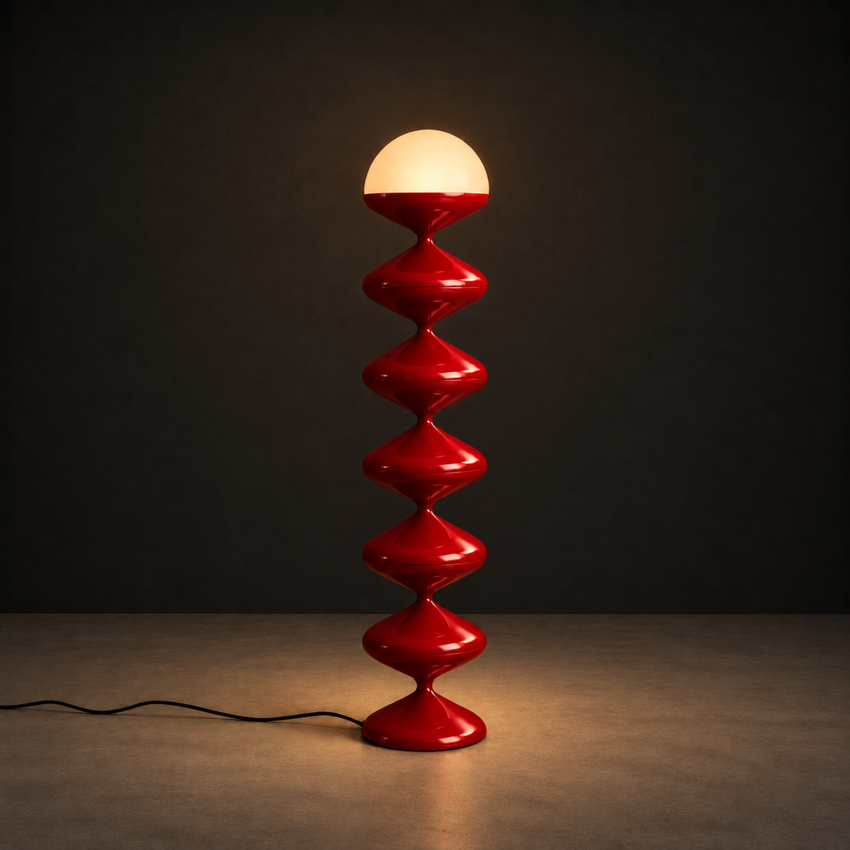 Gourd Floor Lamp | Couture Red Lamp Interior Moderna New