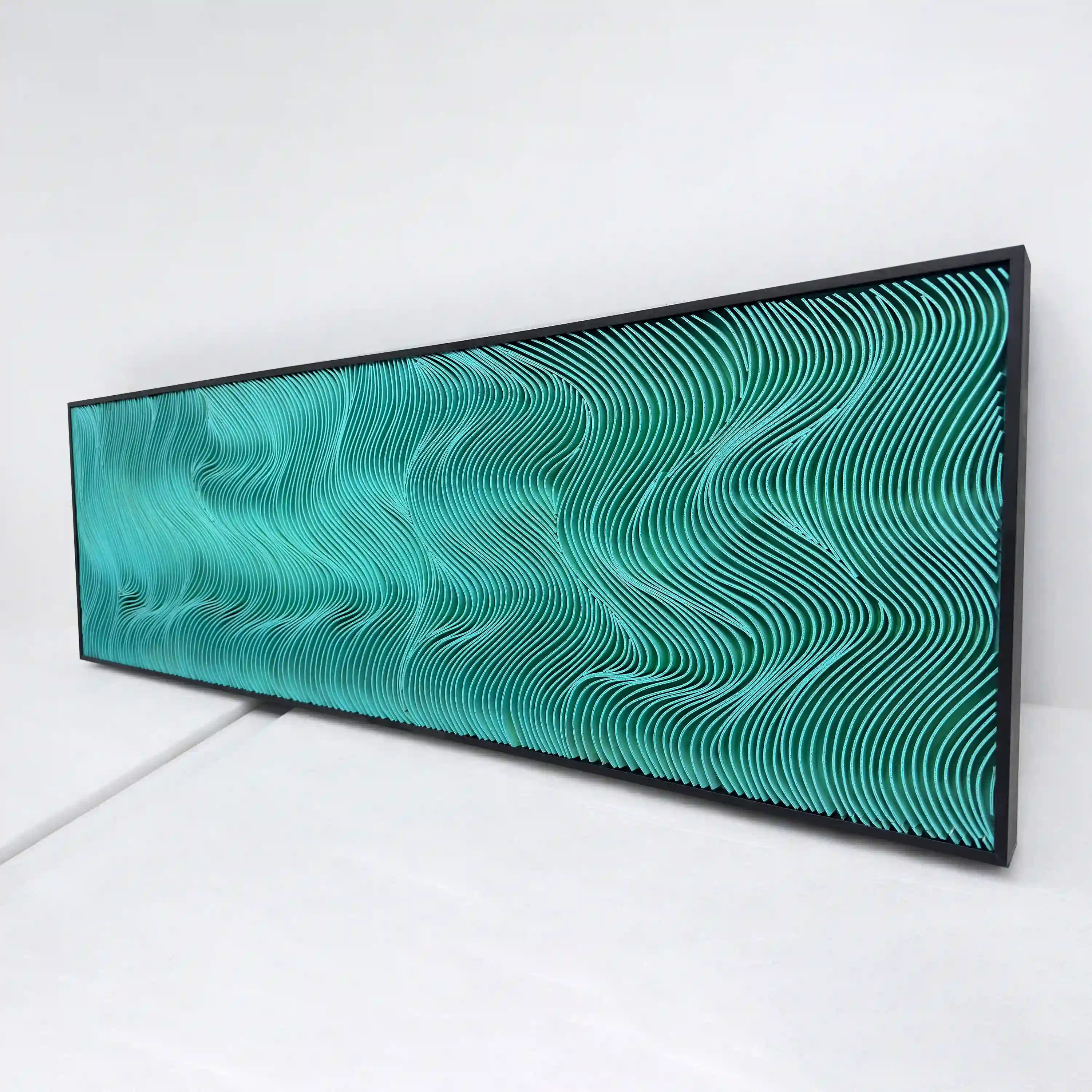 Spectral Currents | Verdant Drift Wall Art Jianzhi
