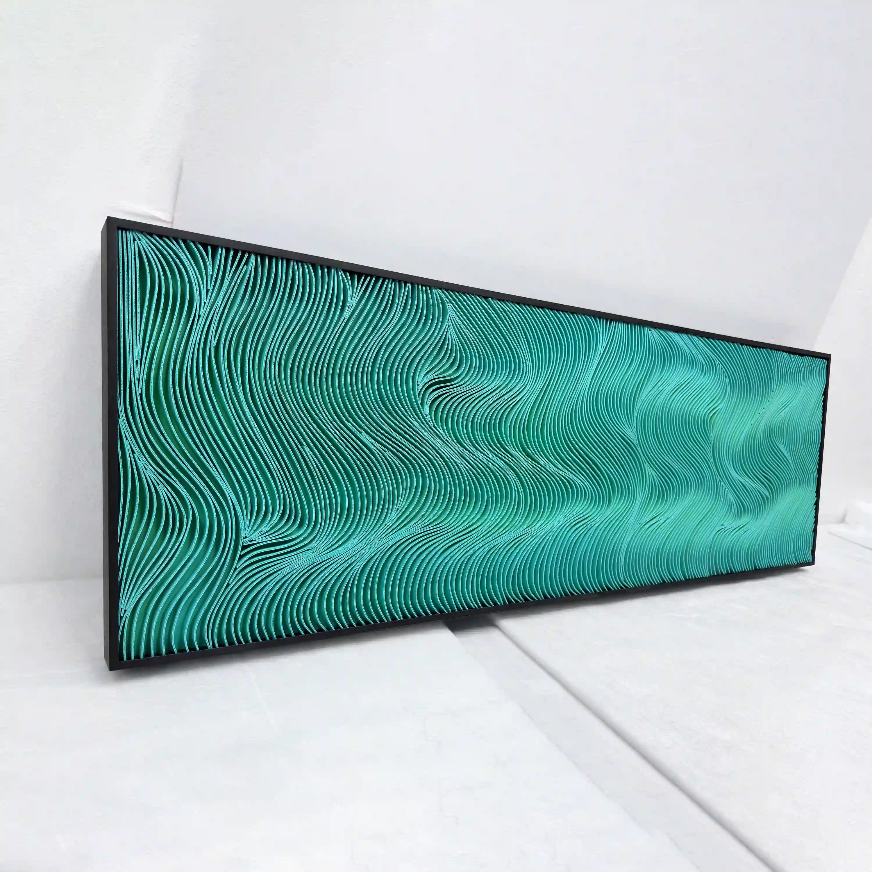 Spectral Currents | Verdant Drift Wall Art Jianzhi