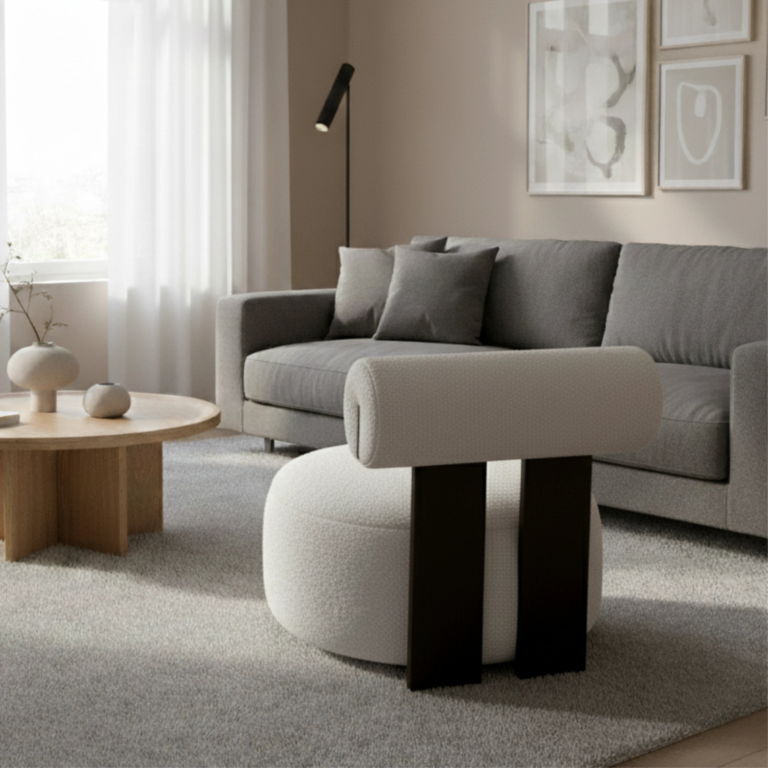 Hippo Chair Chair Interior Moderna White