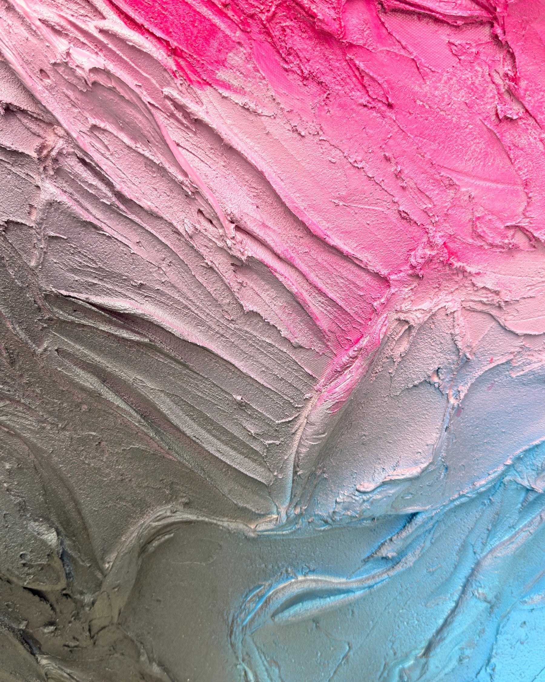 Pigment Fields | Rosé Fault Wall Art Interior Moderna