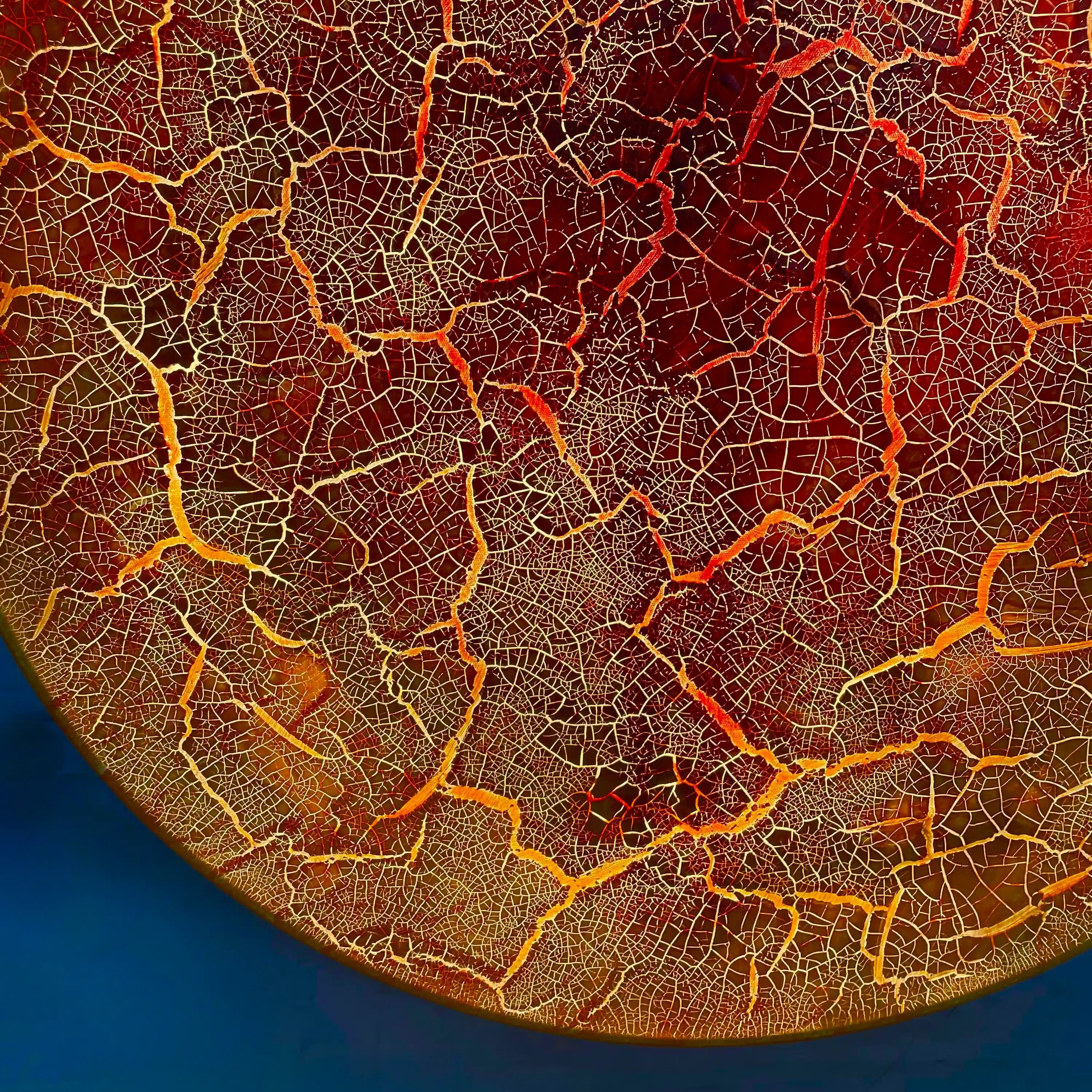 Where Matter Breaks | Ember Rupture Wall Art Jianzhi