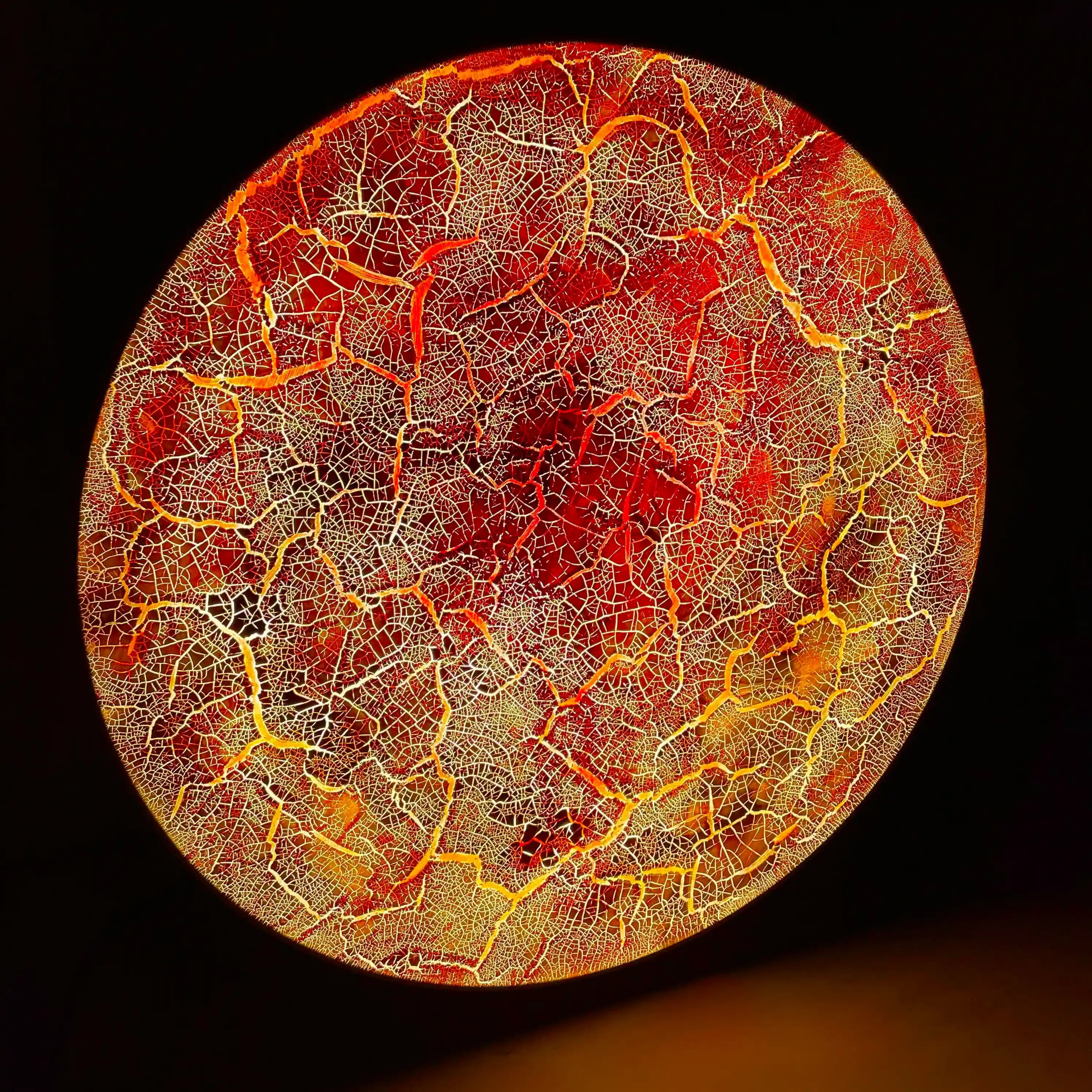 Where Matter Breaks | Ember Rupture Wall Art Jianzhi